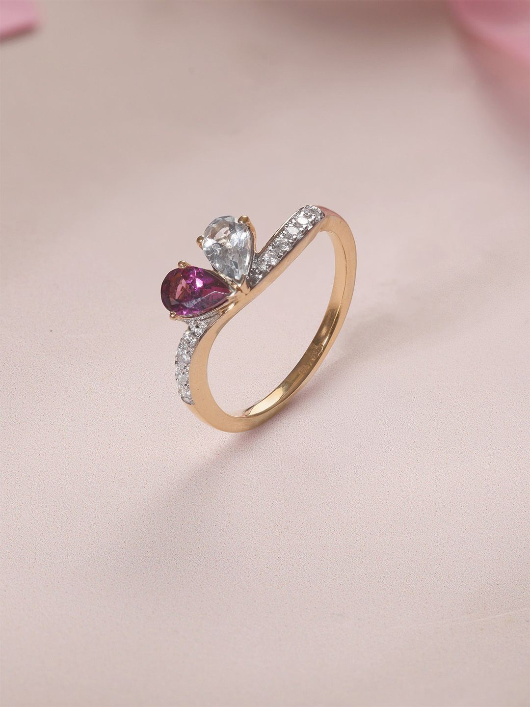 

Mia by Tanishq Women 14KT Gold Diamond Finger Ring - 2.5 g