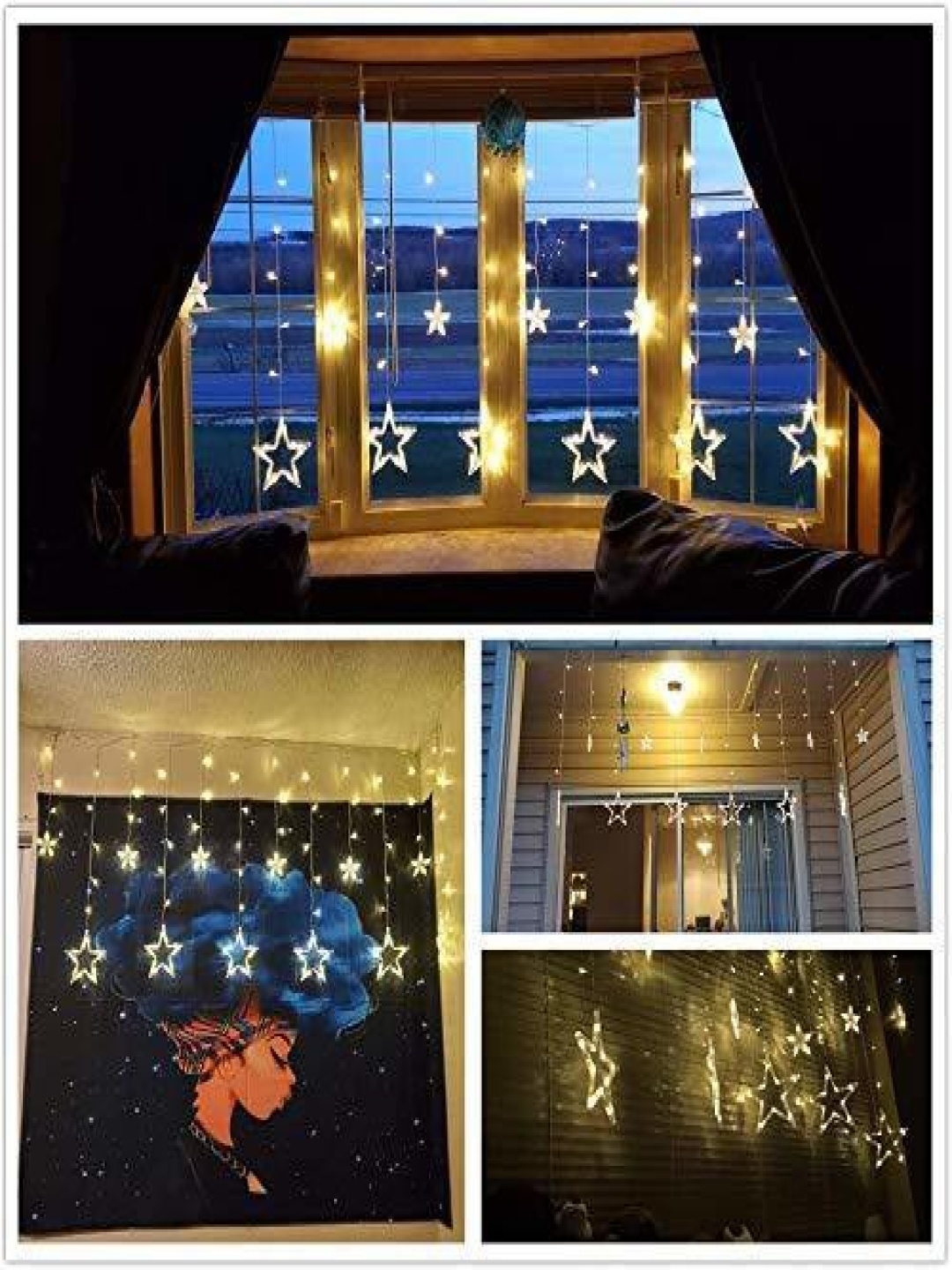 

SPARK WORLD Yellow Star Shaped String Lights