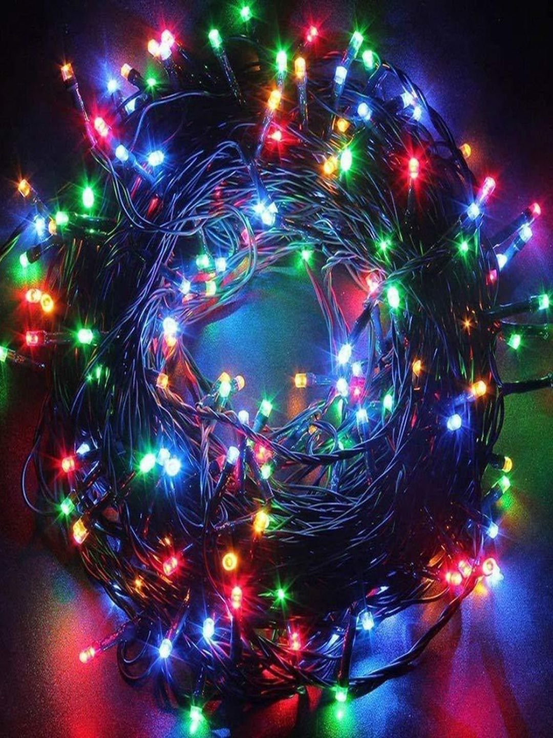 

SPARK WORLD Green & Blue Rice Shape String Lights