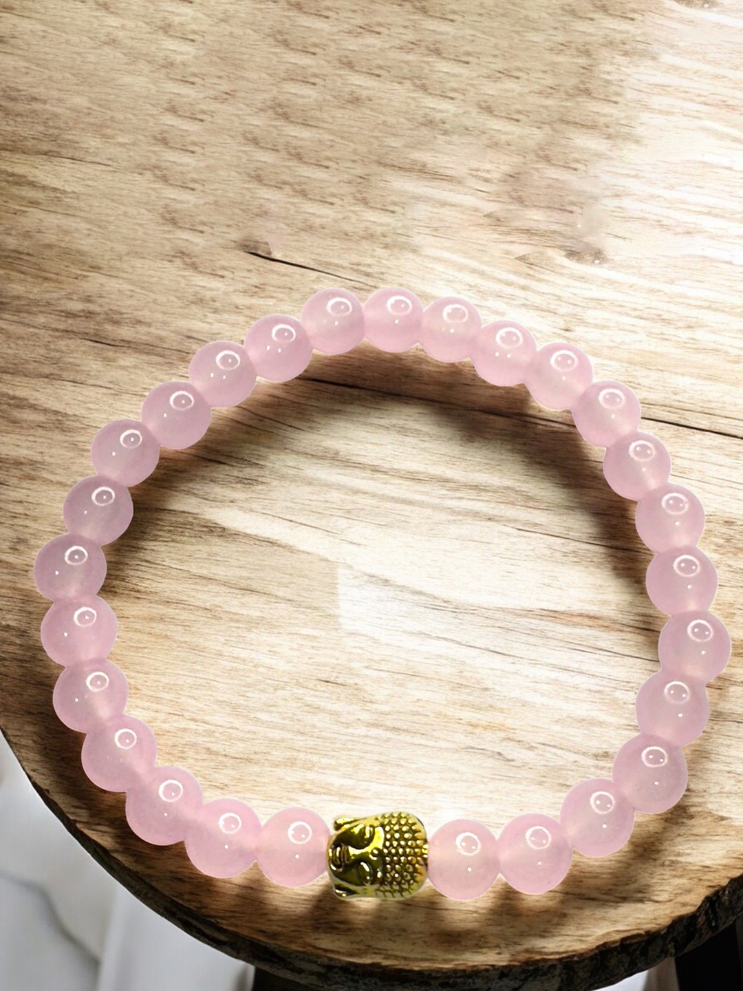 

AKLINA Ceramic Elasticated Bracelet, Pink