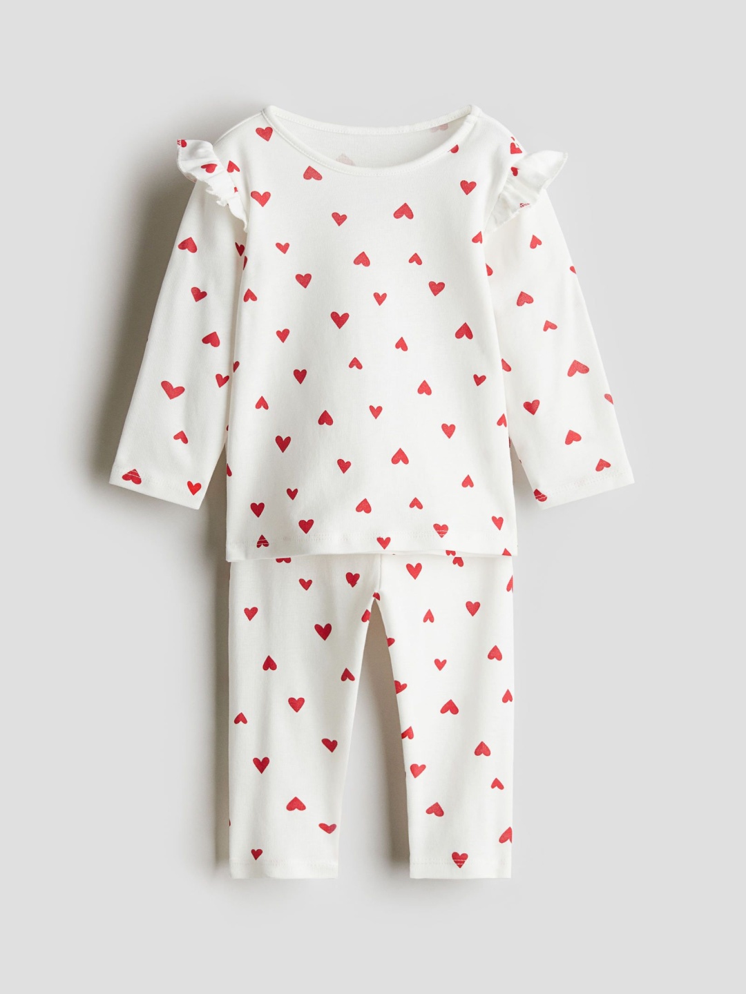 

H&M Printed Cotton Pyjamas, White