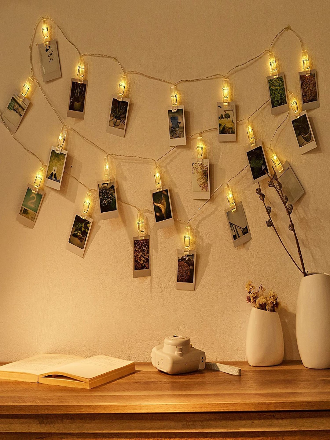 

SPARK WORLD Yellow Photo Clip String Lights