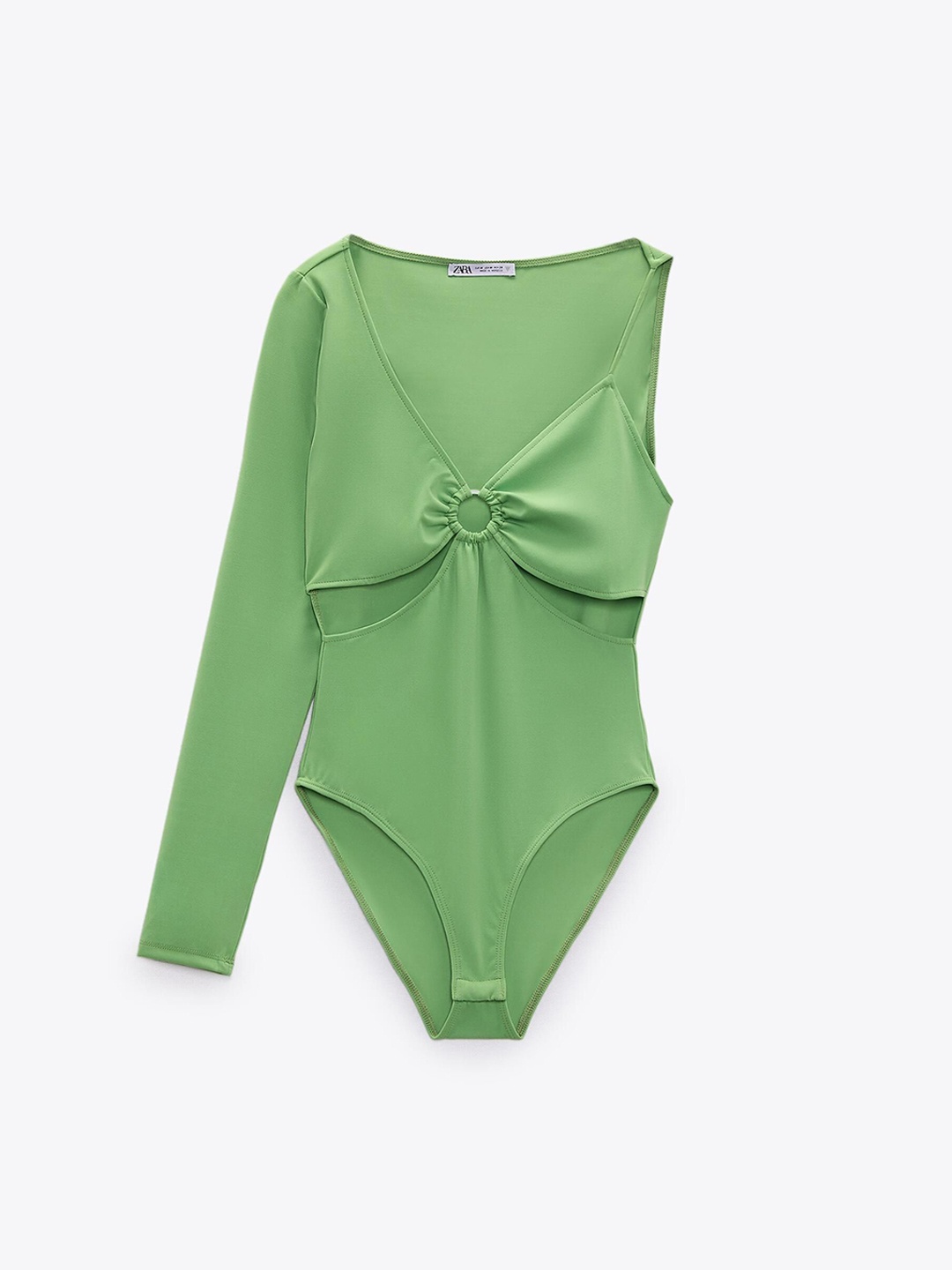 

ZARA Women Green Bodysuit