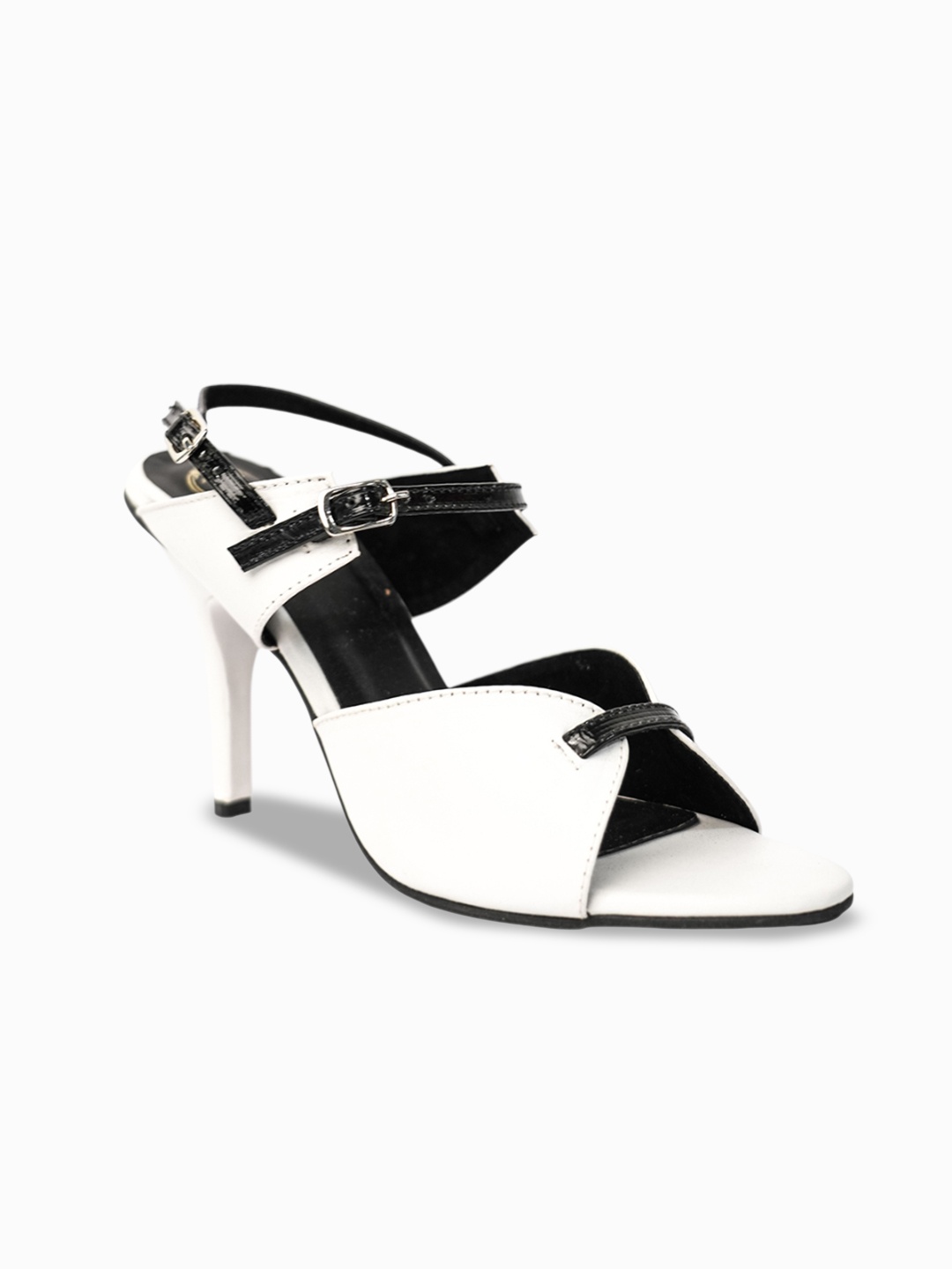 

Sana K Luxurious Footwear Women Colourblocked Stiletto Heels, White