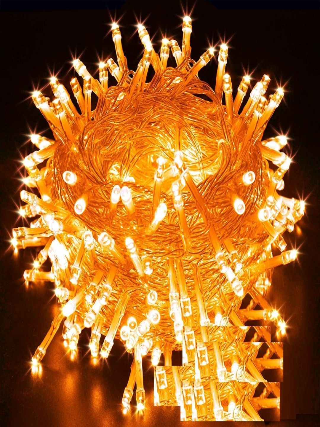 

SPARK WORLD Orange & White Rice Shape String Lights