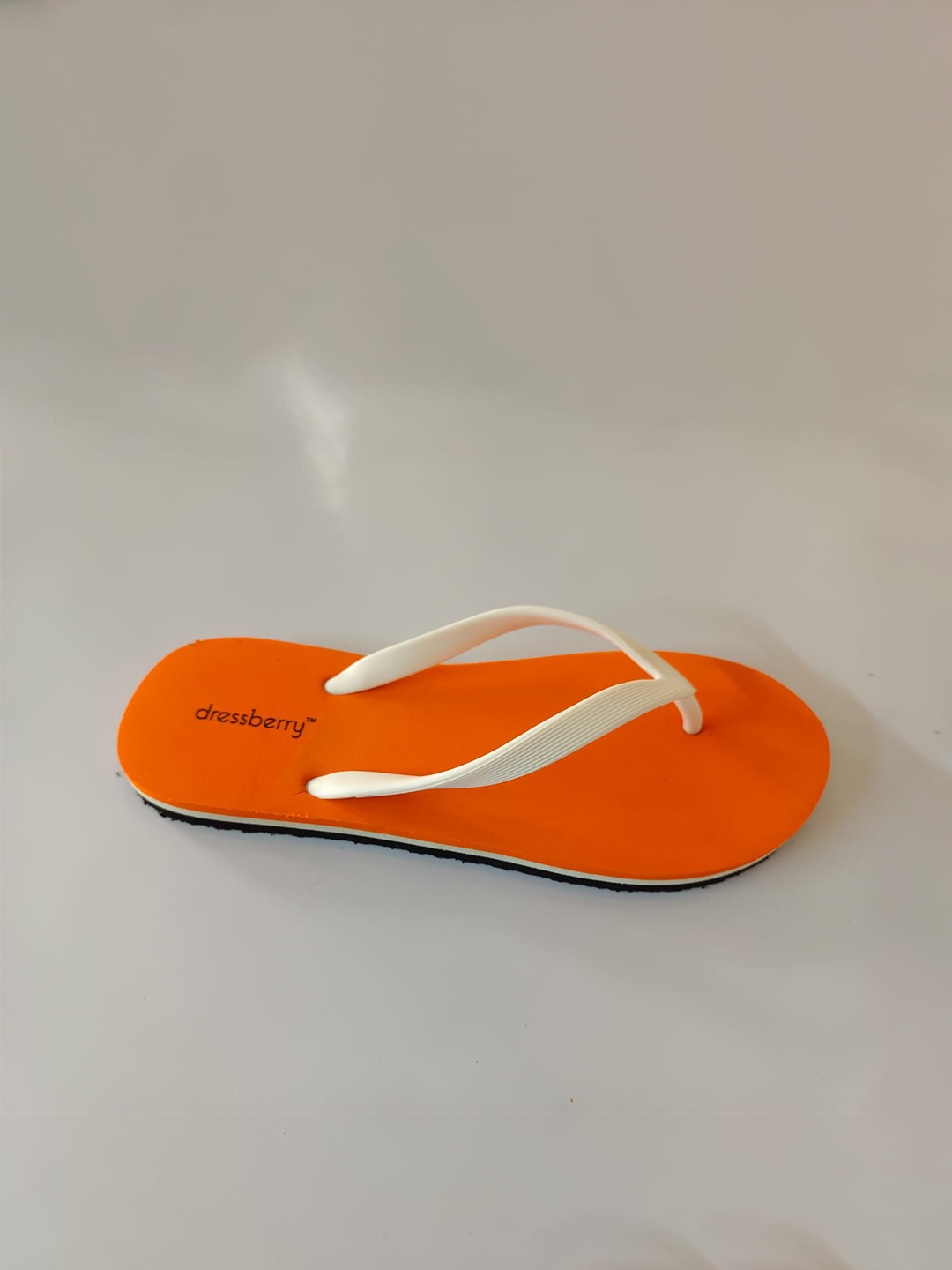 

DressBerry Women Rubber Thong Flip-Flops, Orange