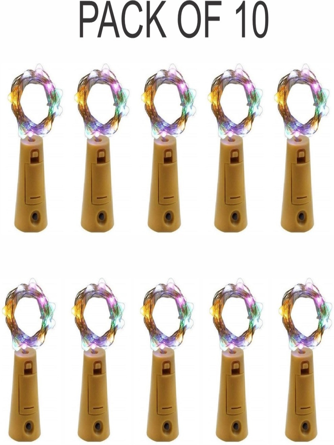 

SPARK WORLD Blue & Green 10 Pieces Cork LED String Lights