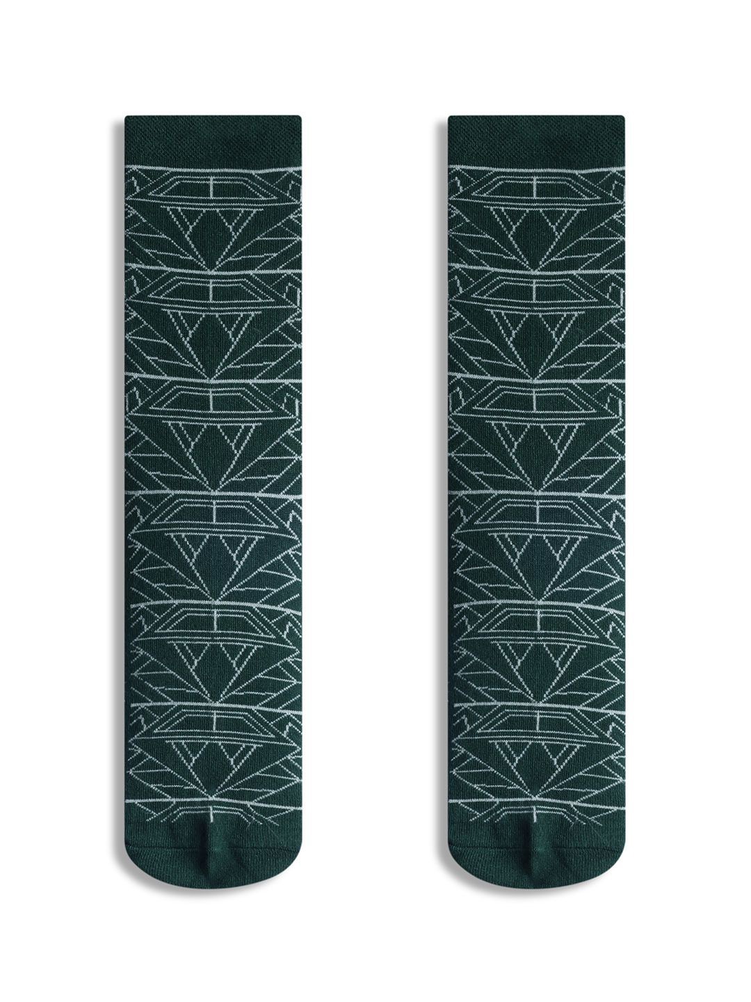 

RARE RABBIT Men Sync Dark Green Ankle-Length Socks