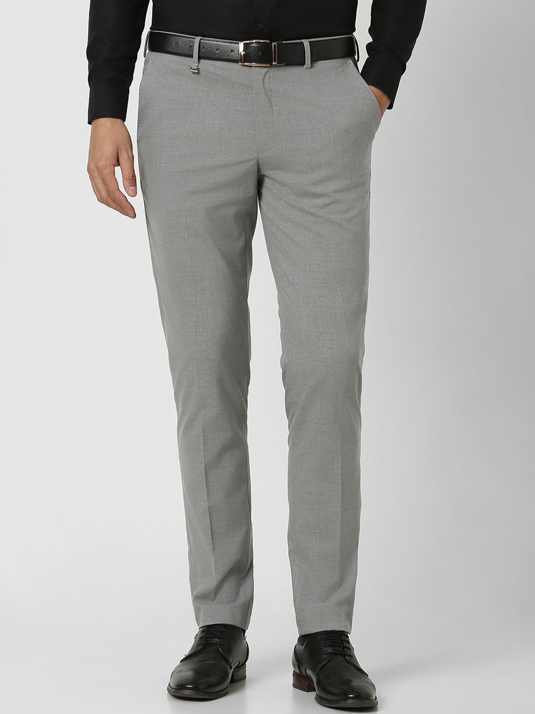 

Van Heusen Men Slim Fit Formal Trousers, Grey