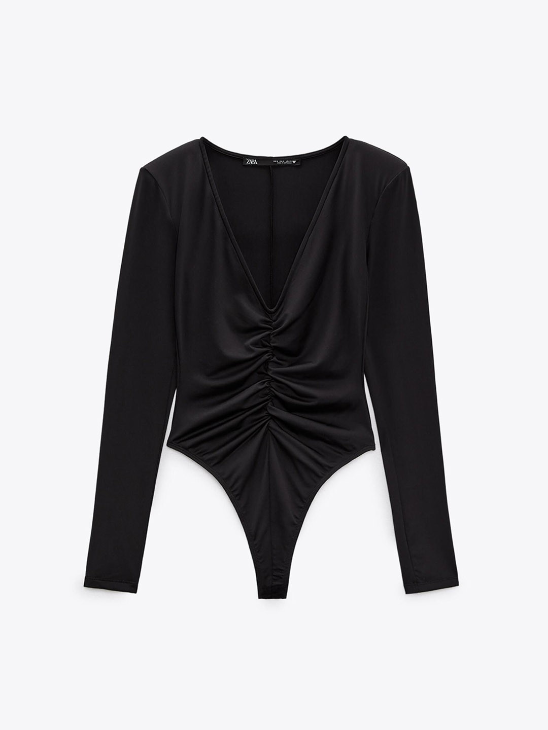 

ZARA Women Black Bodysuit