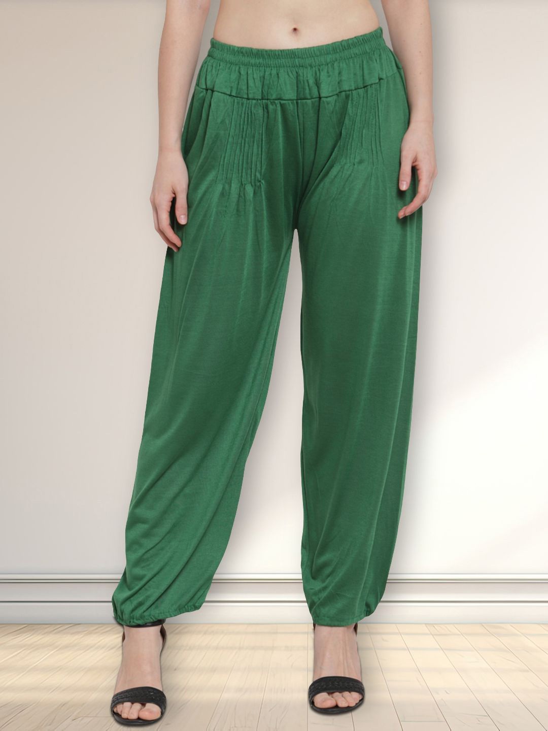 

Jinfo Women Loose-Fit Harem Pants, Green