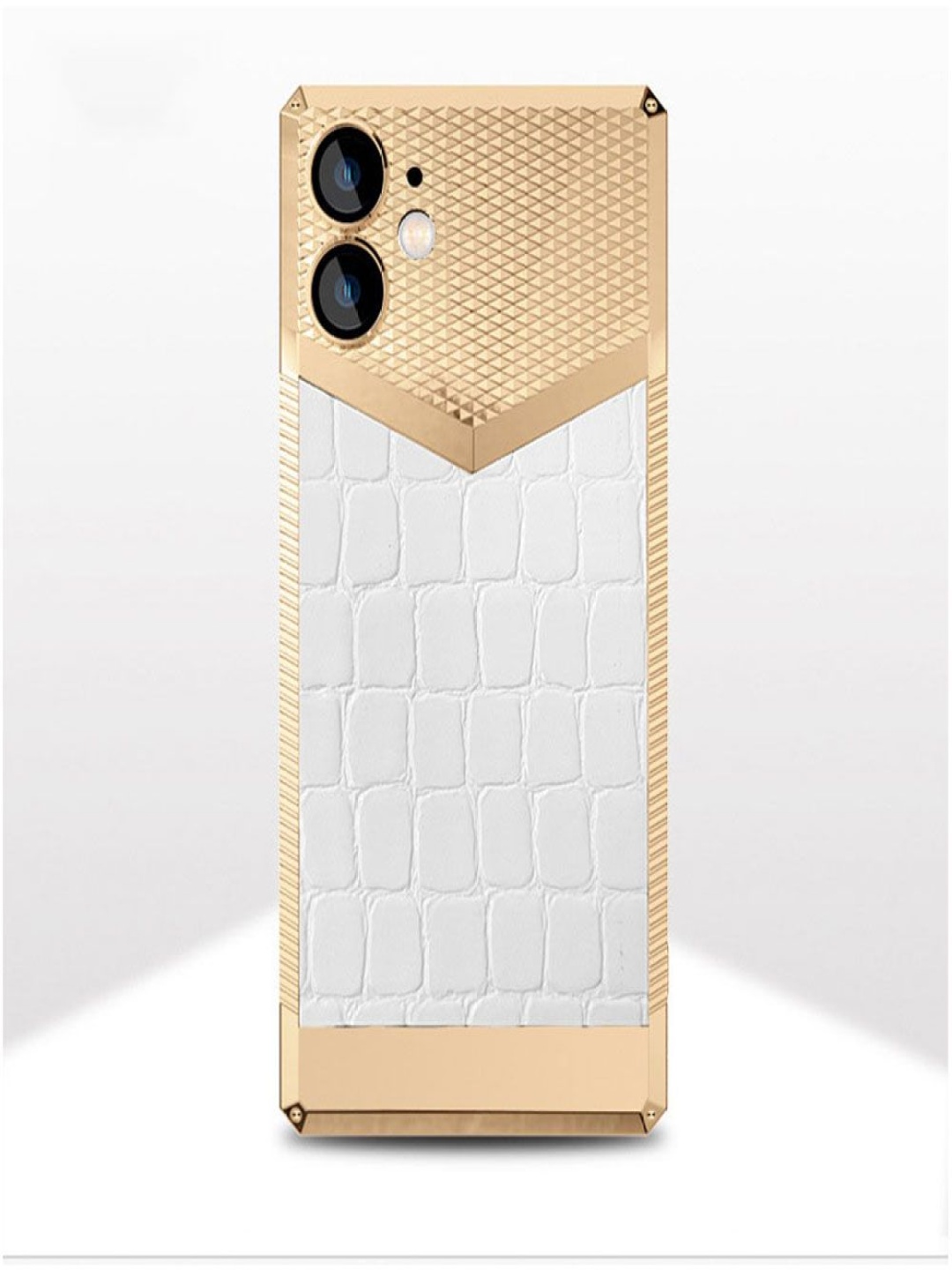 

Luxury Kase Geometric Printed iPhone 11 Back Case Mobile Accessories, Gold