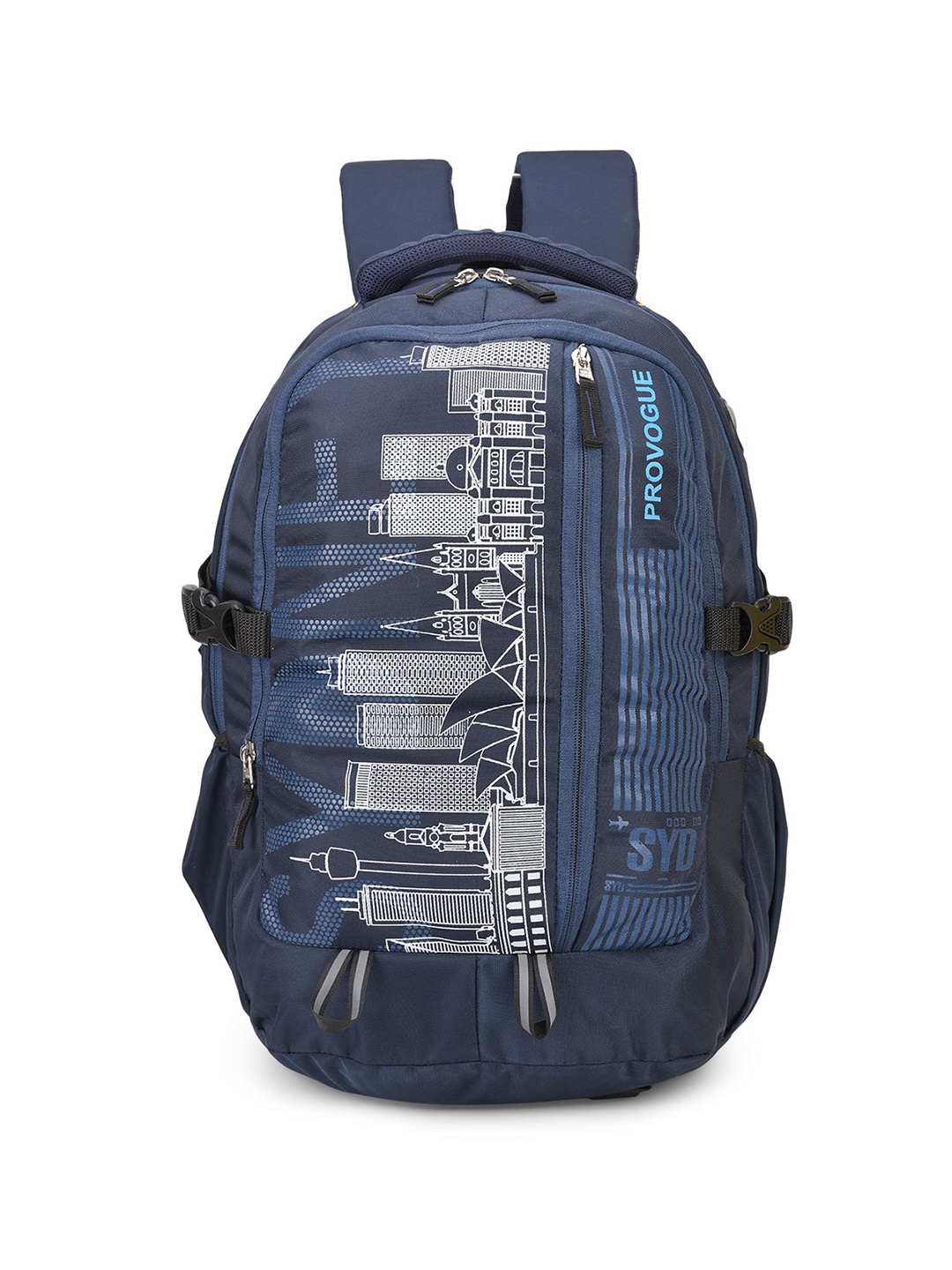 

Provogue Unisex Graphic Printed Backpack, Blue