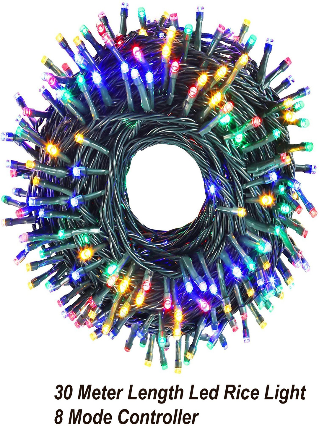 

SPARK WORLD Yellow & Blue Rice Shape String Lights