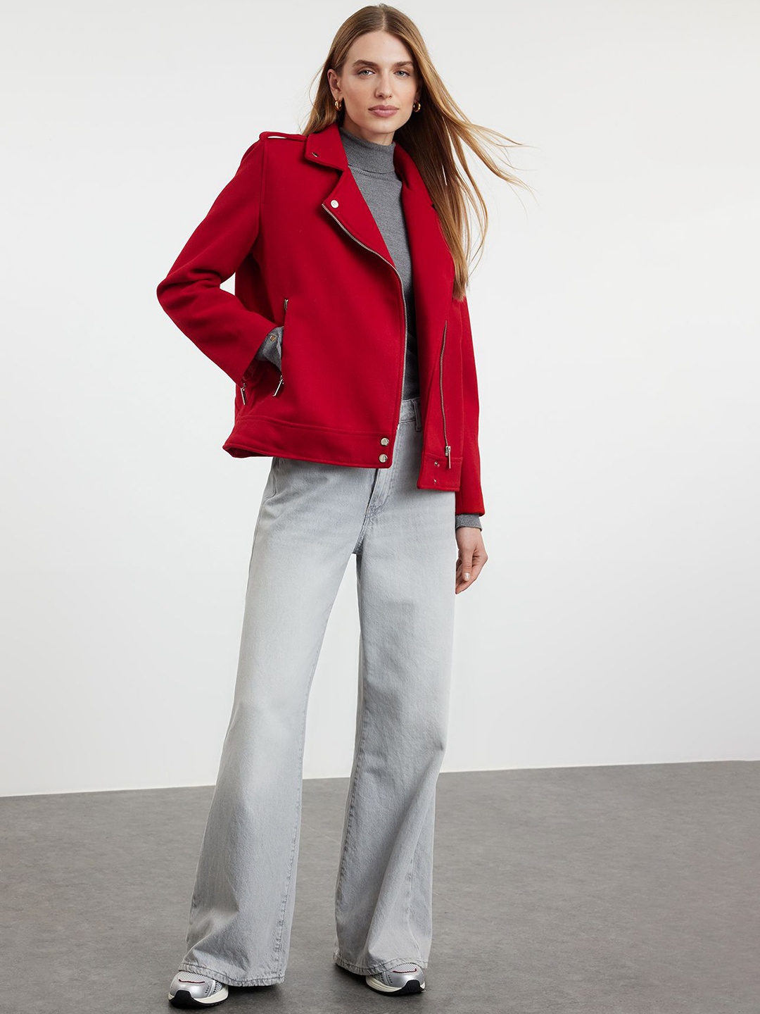 

Trendyol Croped Spread Collar Coats, Na