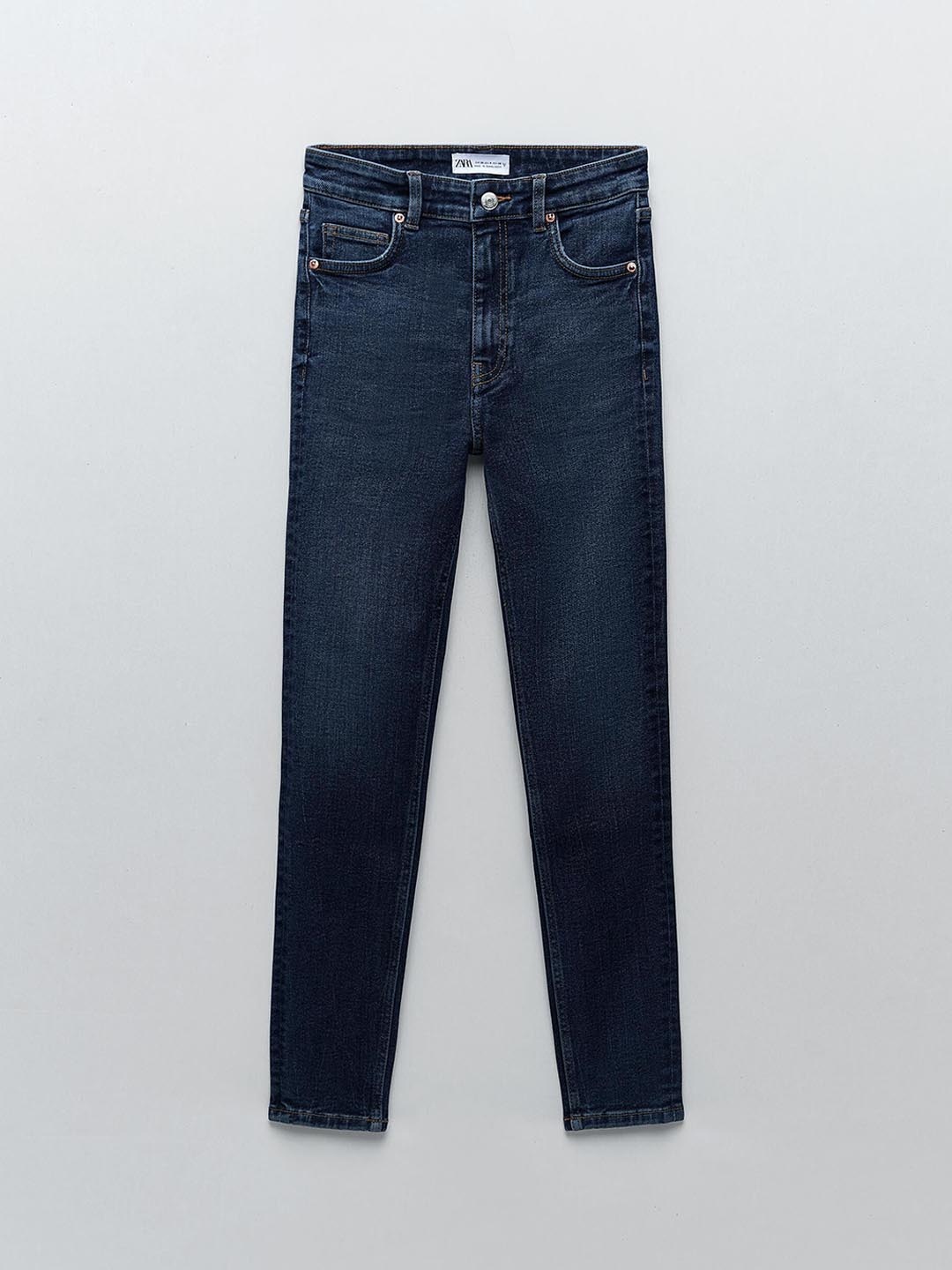 

ZARA Women Trousers, Navy blue