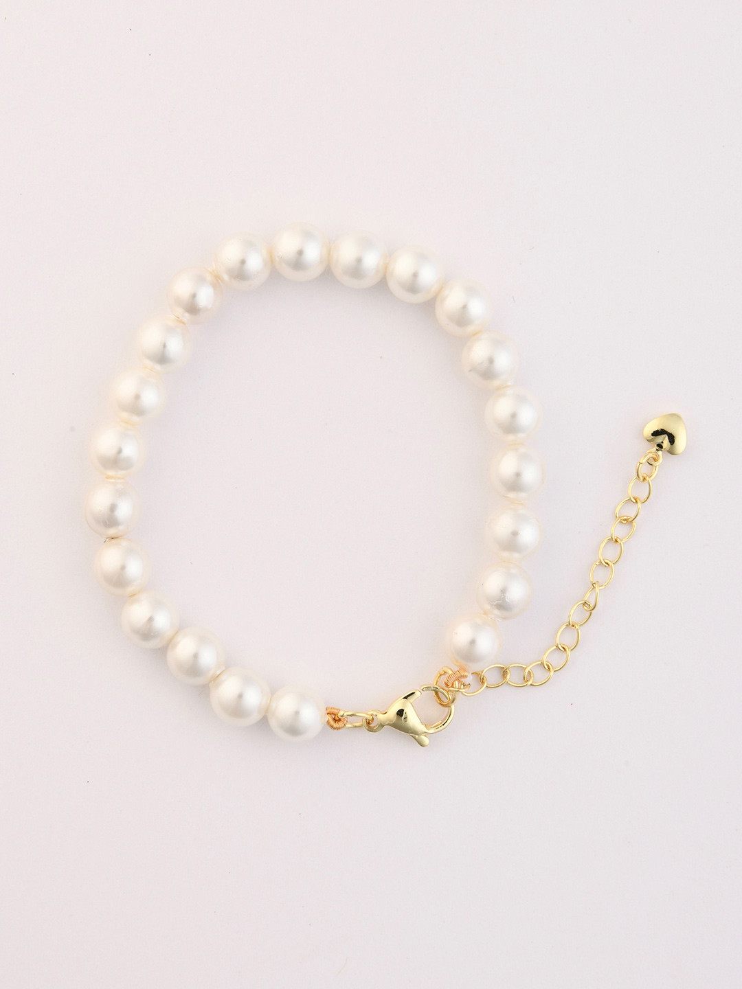

TOTAPARI Women Brass Gold-Plated Rhea Pearls Wraparound Bracelet