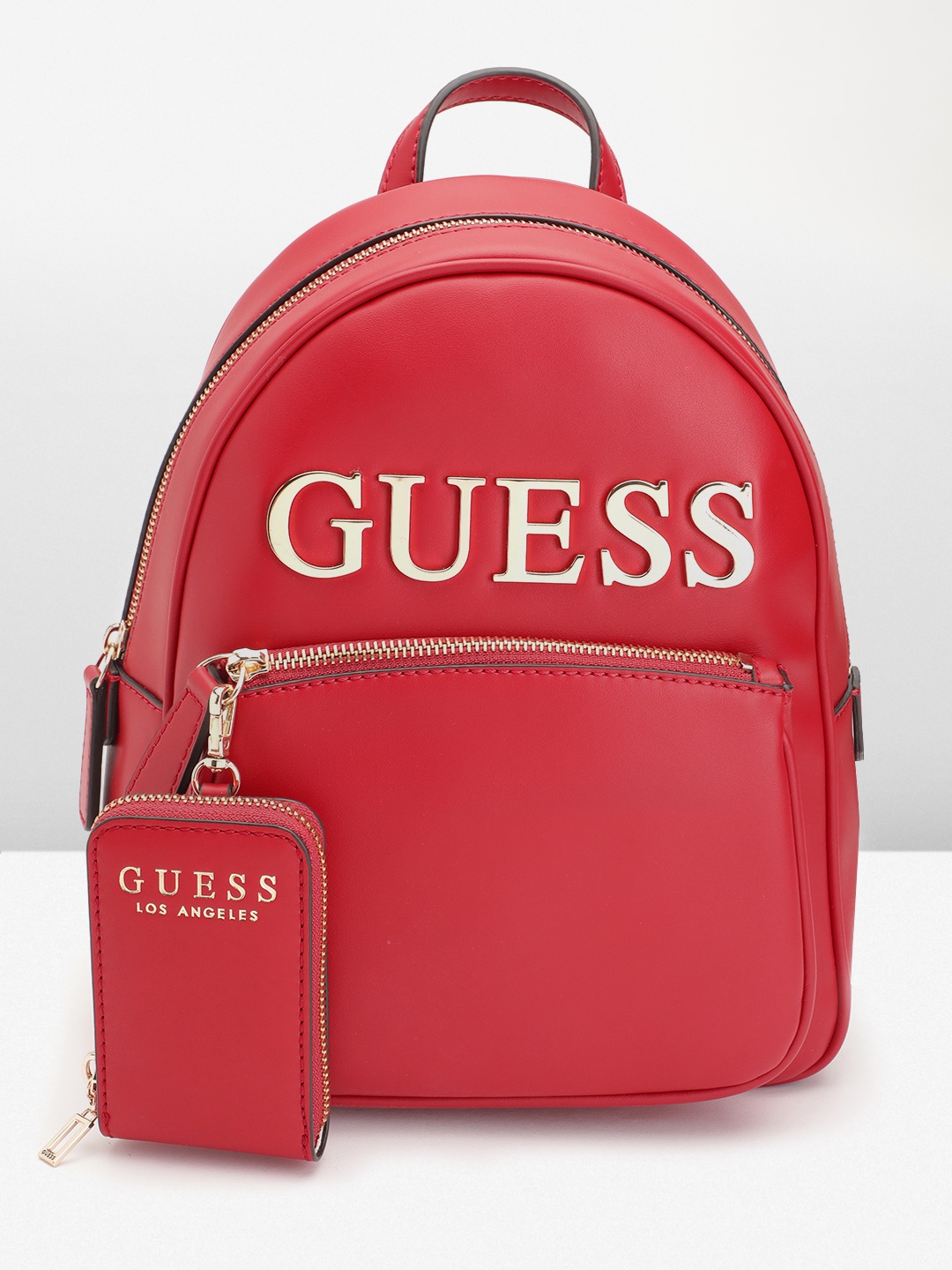 

GUESS Women Brand Logo Detail Backpack, Red