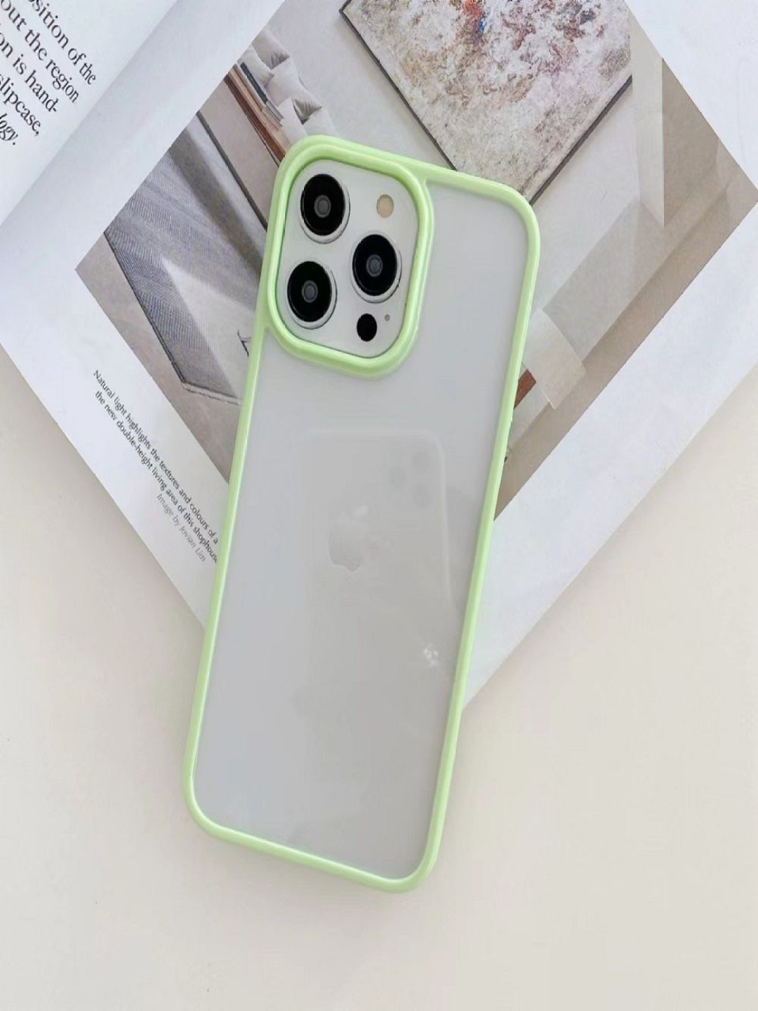 

Luxury Kase Solid Shockproof Silicone Bumper Transparent iPhone 12 Pro Max Back Case