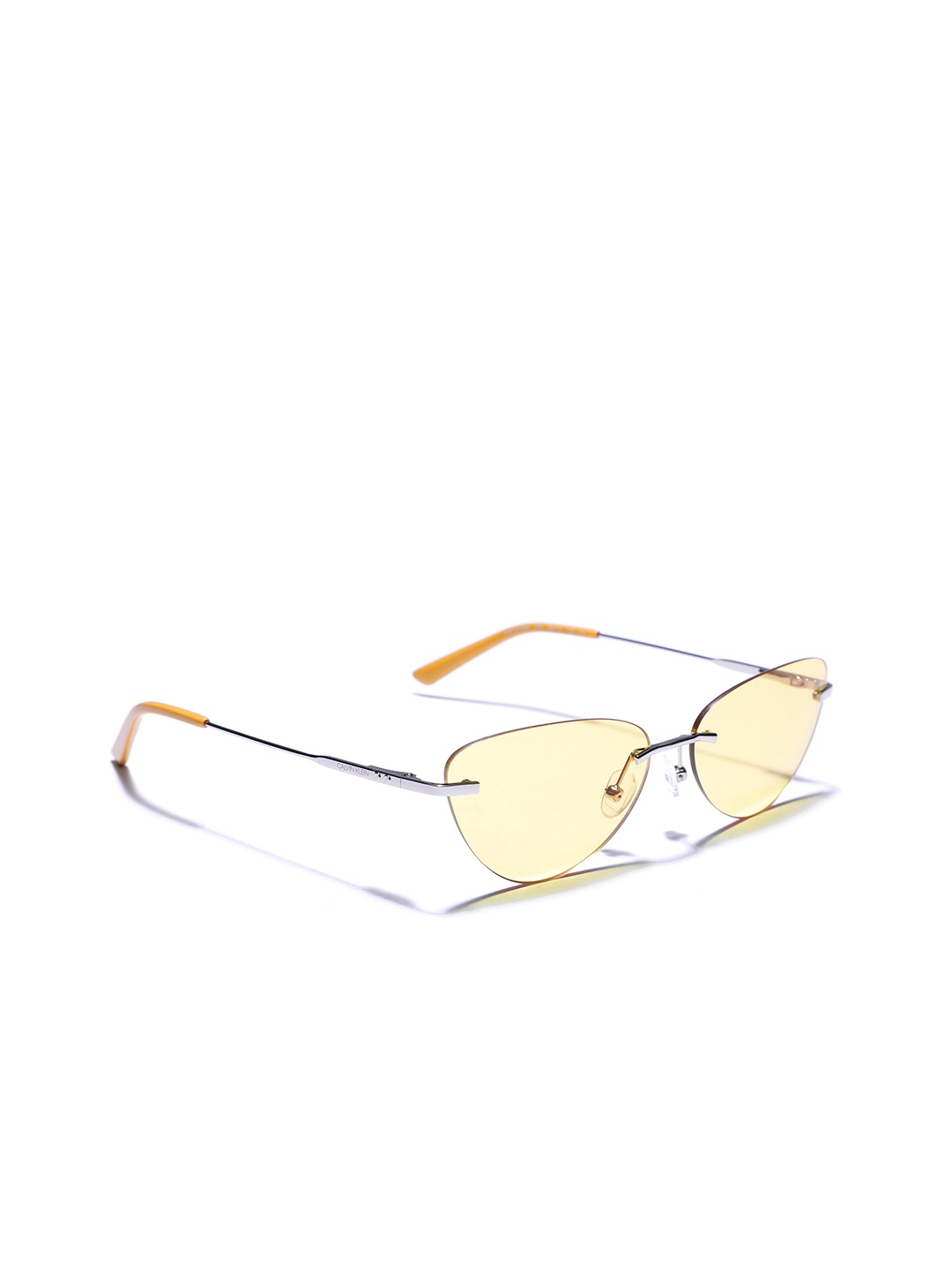 

Calvin Klein Women Cateye Sunglasses with UV Protected Lens 19124 703 59 S, Yellow