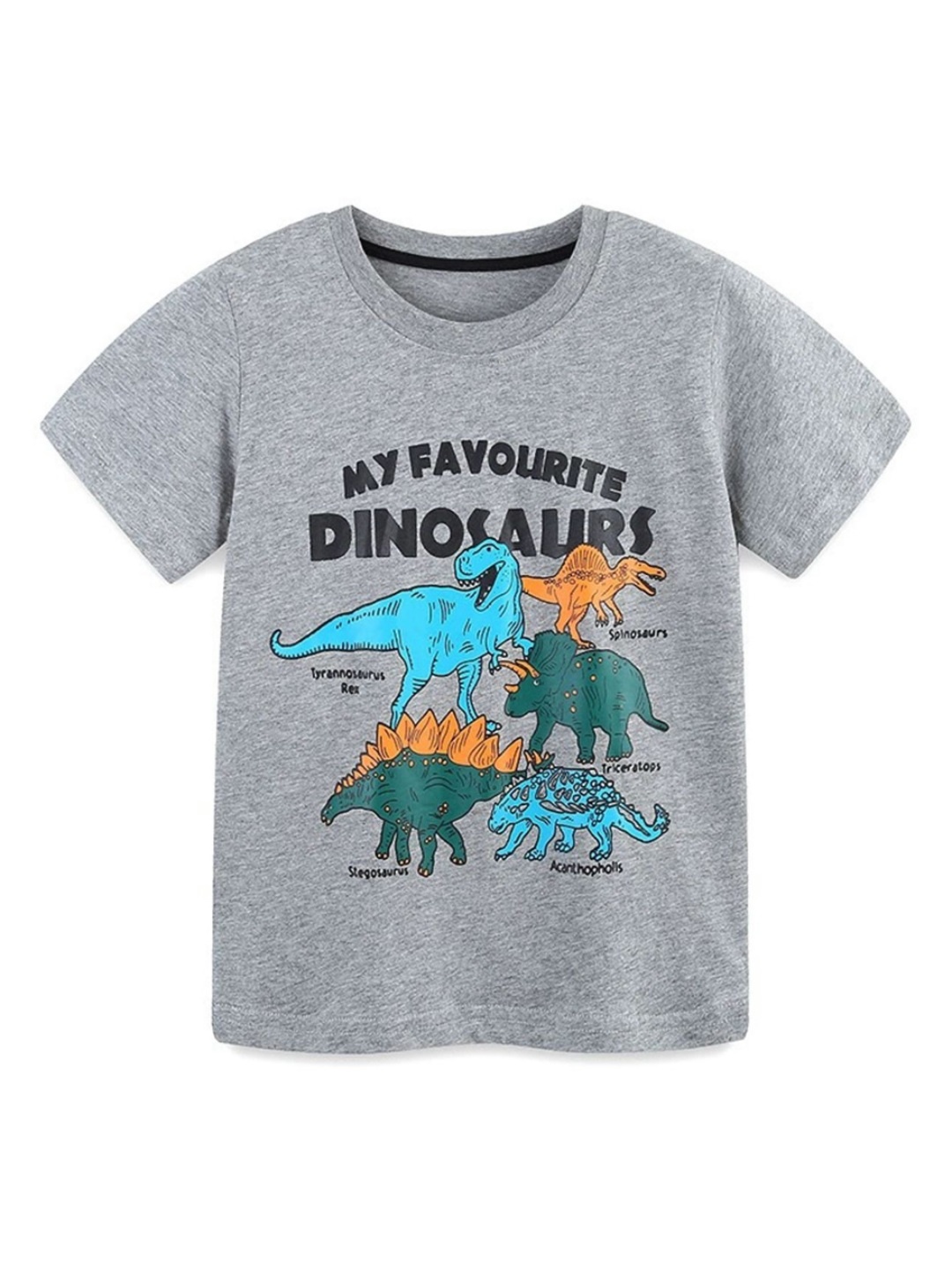 

LULU & SKY Boys Printed T-shirt, Grey