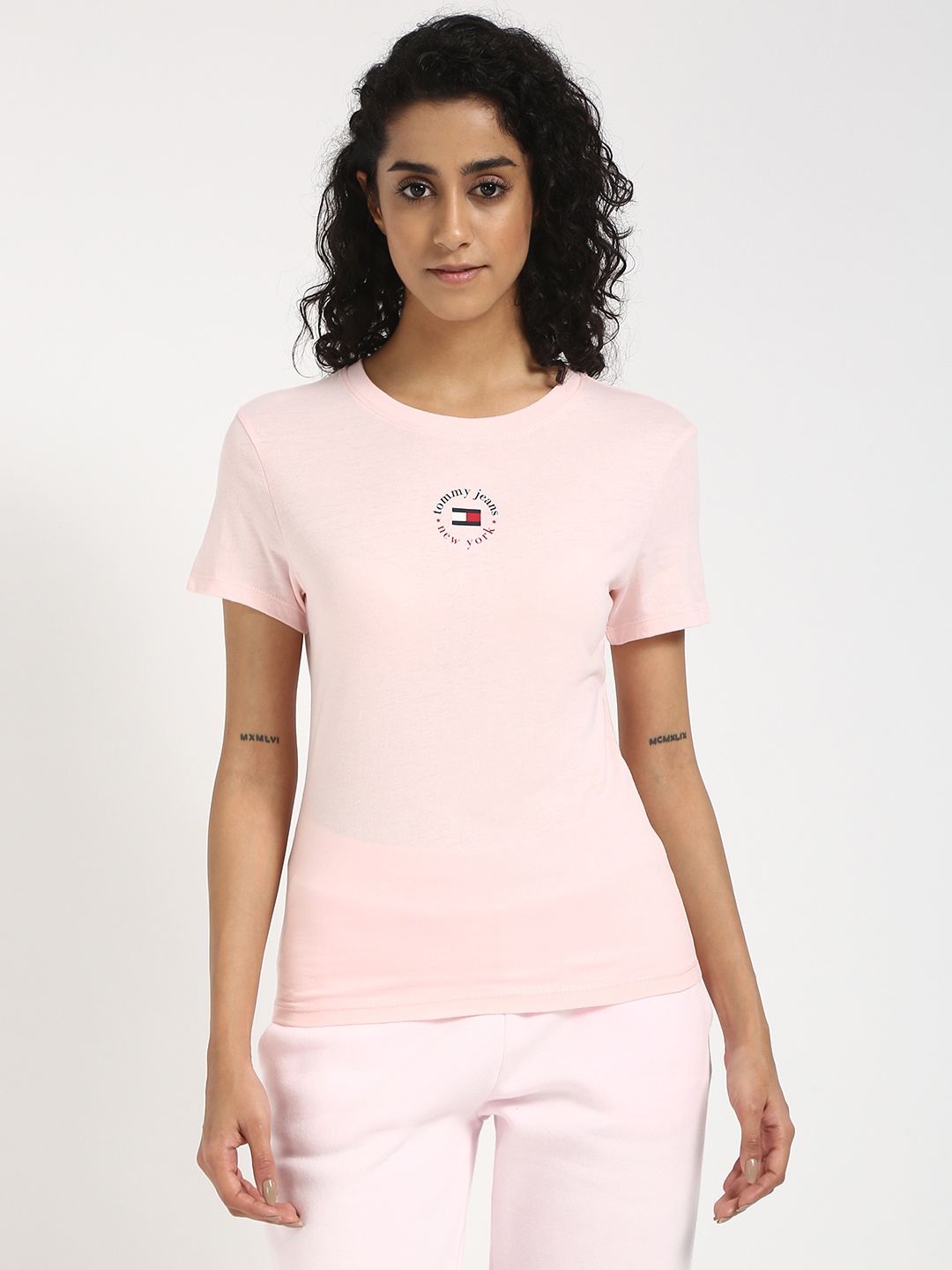 

Tommy Hilfiger Women Pockets Slim Fit T-shirt, Pink