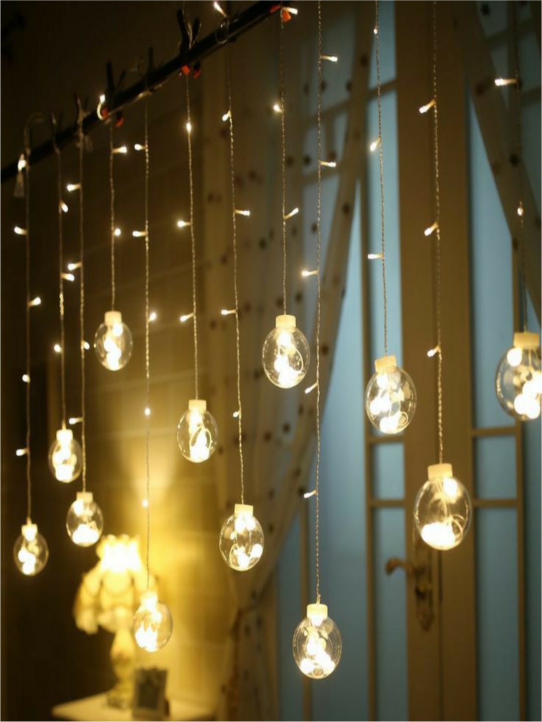 

SPARK WORLD Yellow Cylindrical Shape String Lights