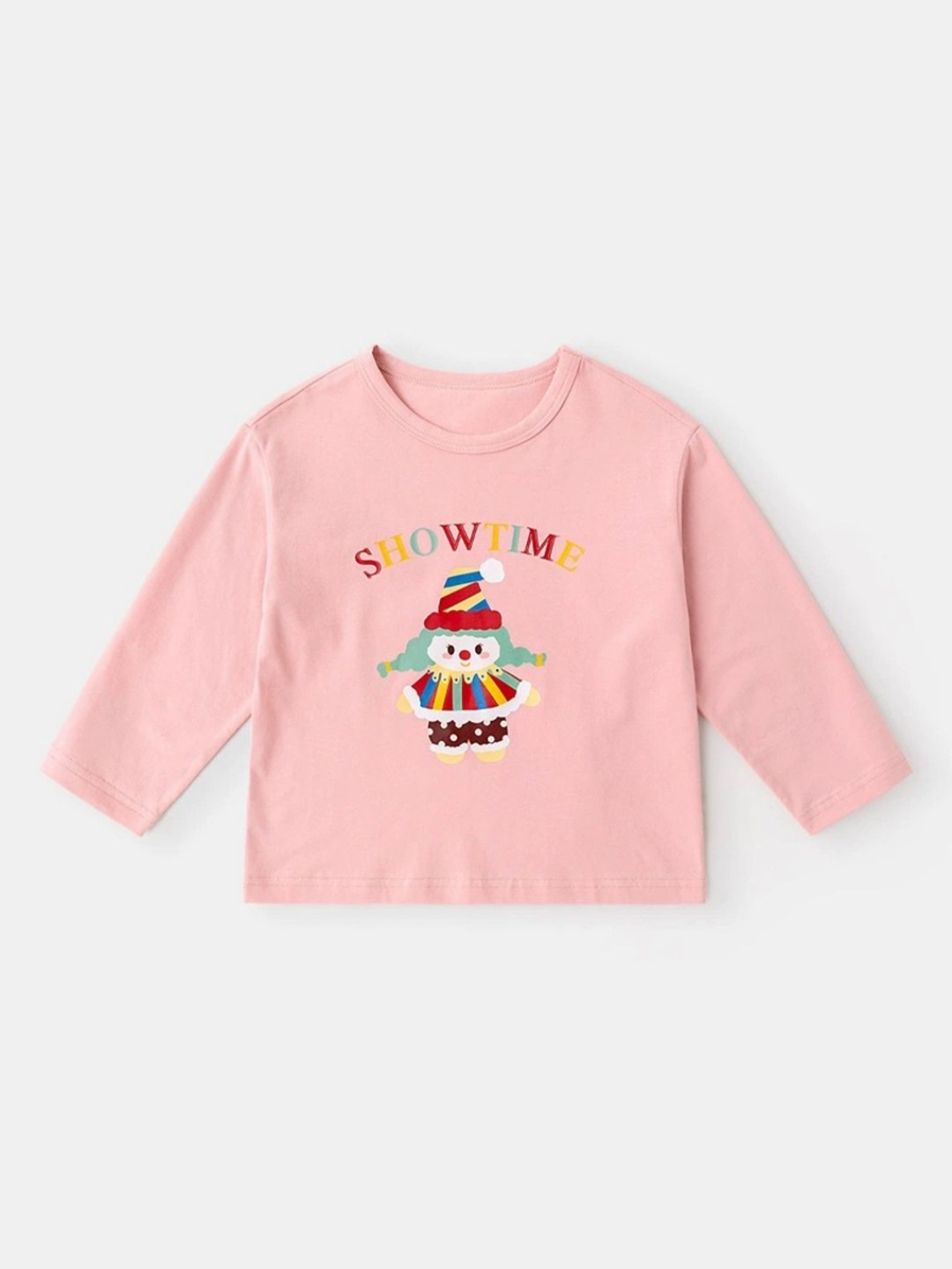 

LULU & SKY Girls Typography Printed Applique T-shirt, Pink