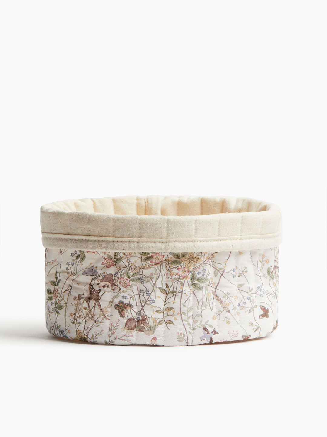 

H&M Small Quilted Storage Basket, White