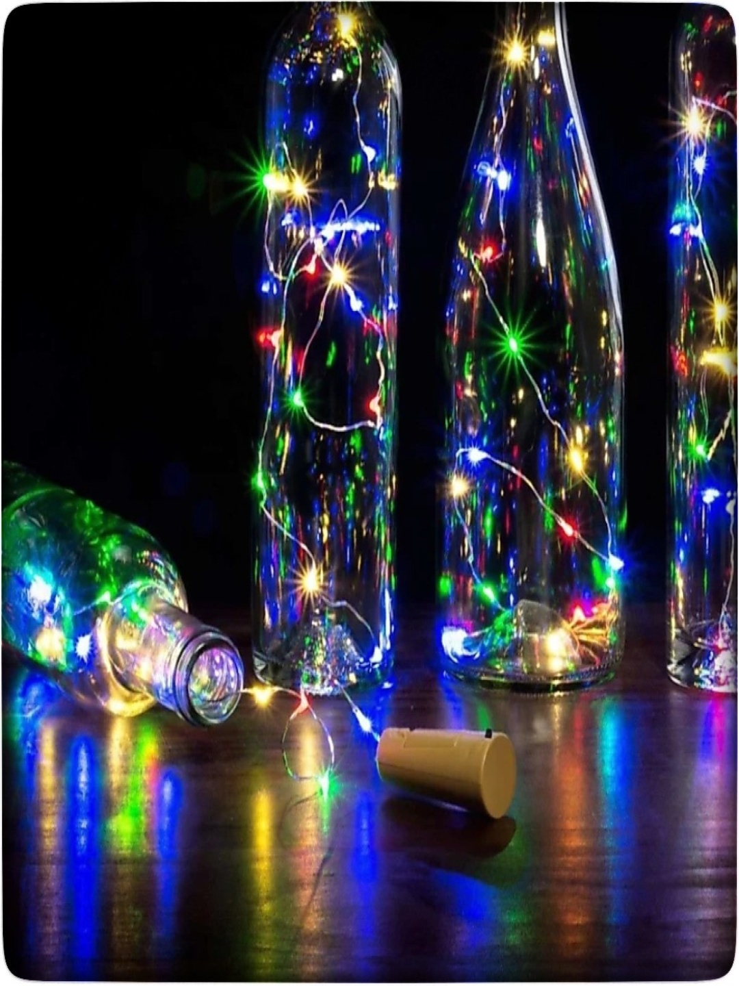 

SPARK WORLD Blue & Red Rice Shaped String Lights