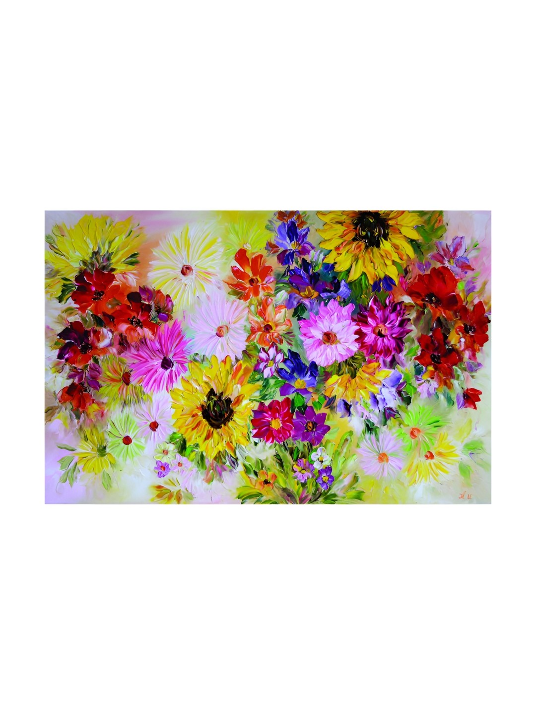 

Inephos Yellow And Red Floral and Botanical Printed Wall Art