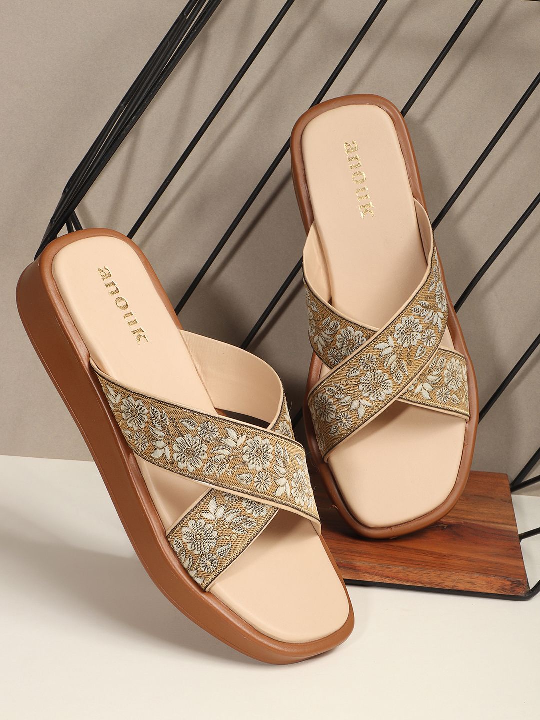 

Anouk Women Platform Sandals, Beige