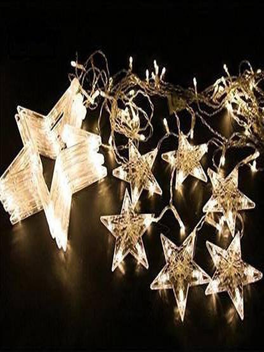 

SPARK WORLD Yellow Star Shaped Bulb String Lights