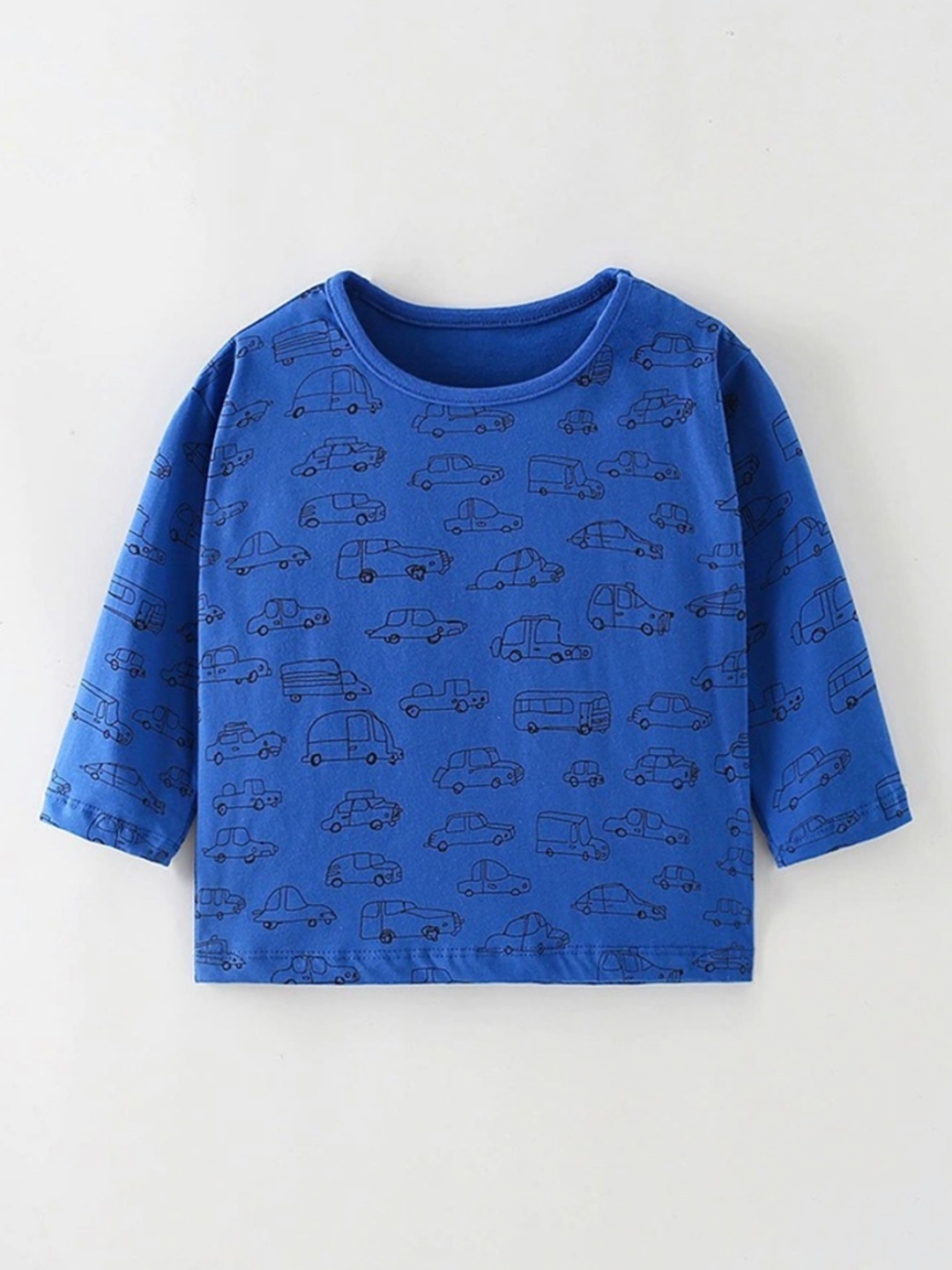 

LULU & SKY Boys Floral Pockets T-shirt, Blue