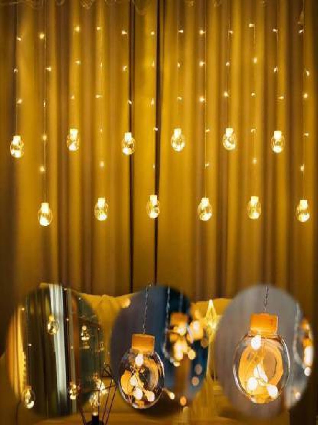 

SPARK WORLD Yellow Rice Shape String Lights
