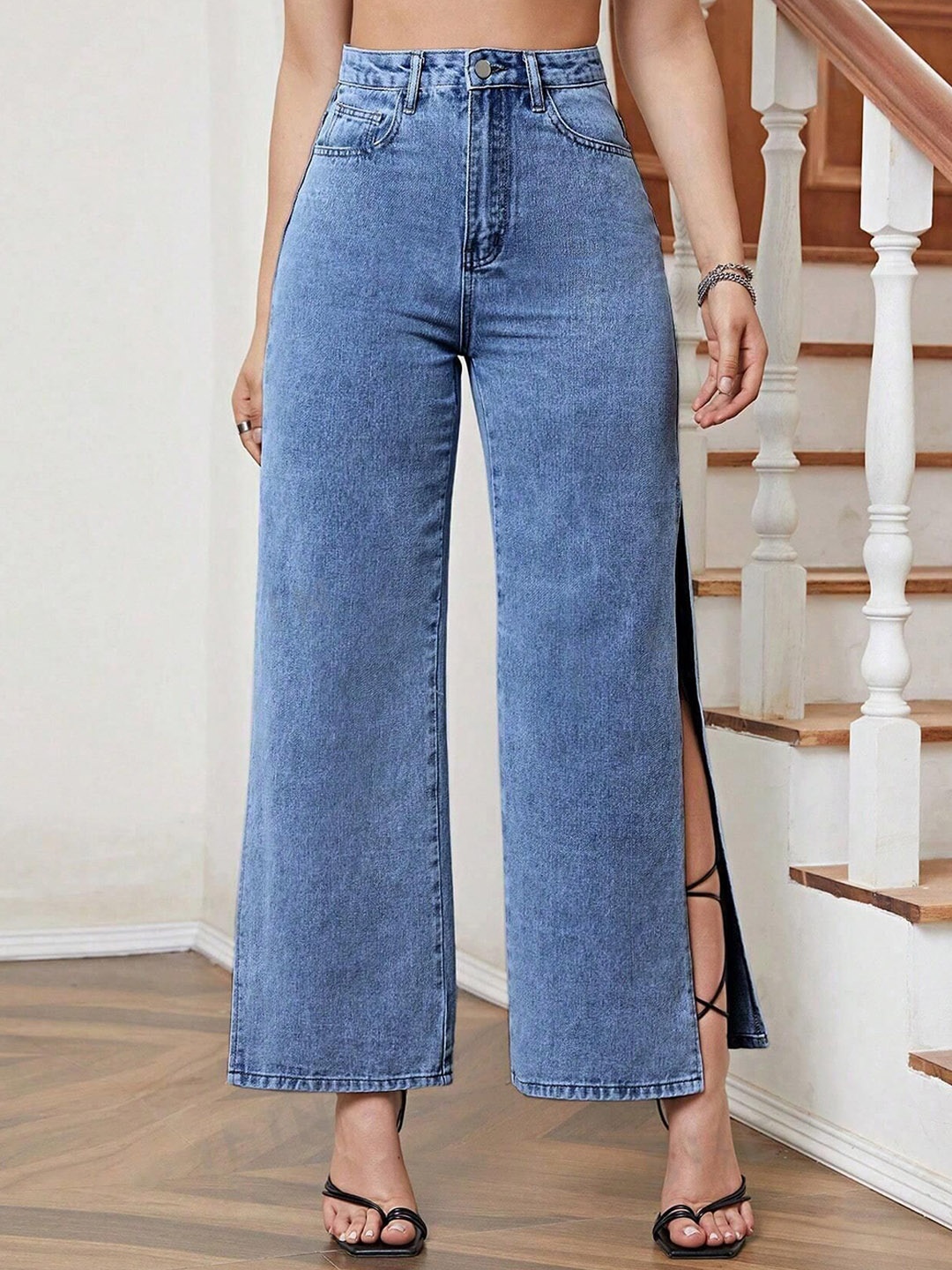 

Aadvi Fashion Women High Rise Denim Jeans, Na