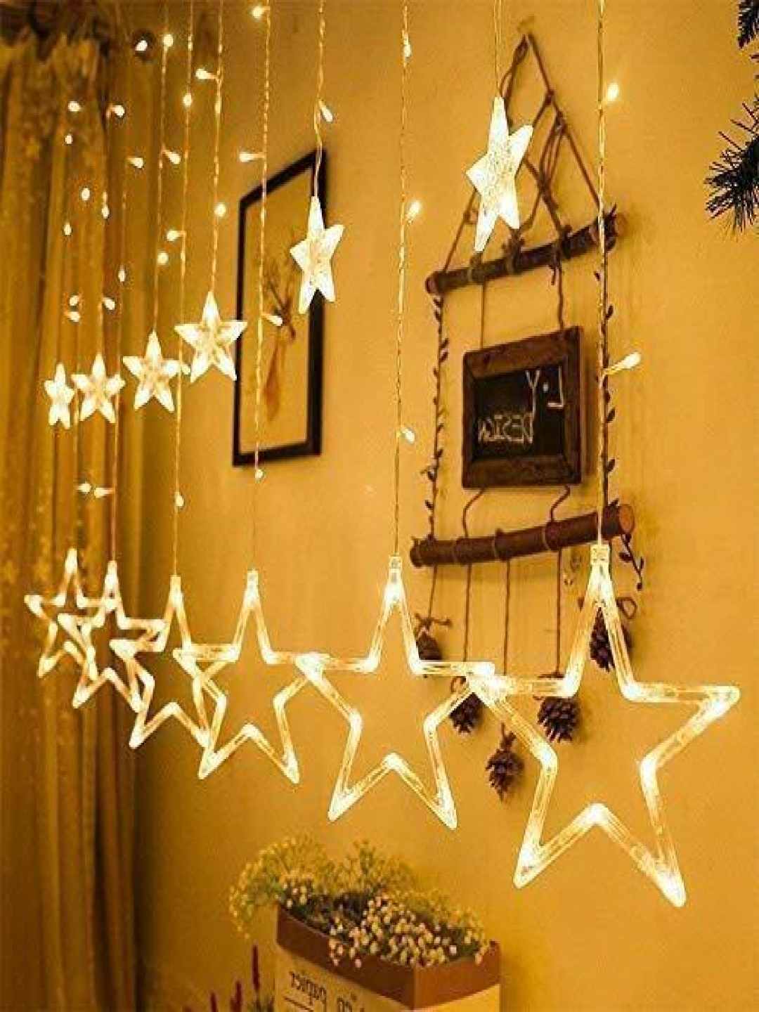 

SPARK WORLD White Star-Shaped String Lights