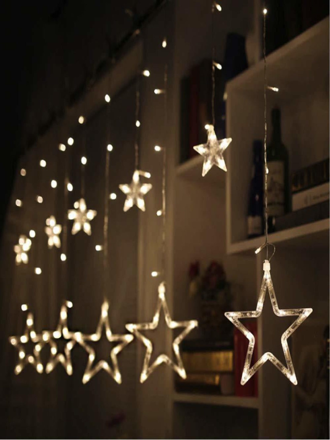 

ENORMITY White Star Shape String Lights