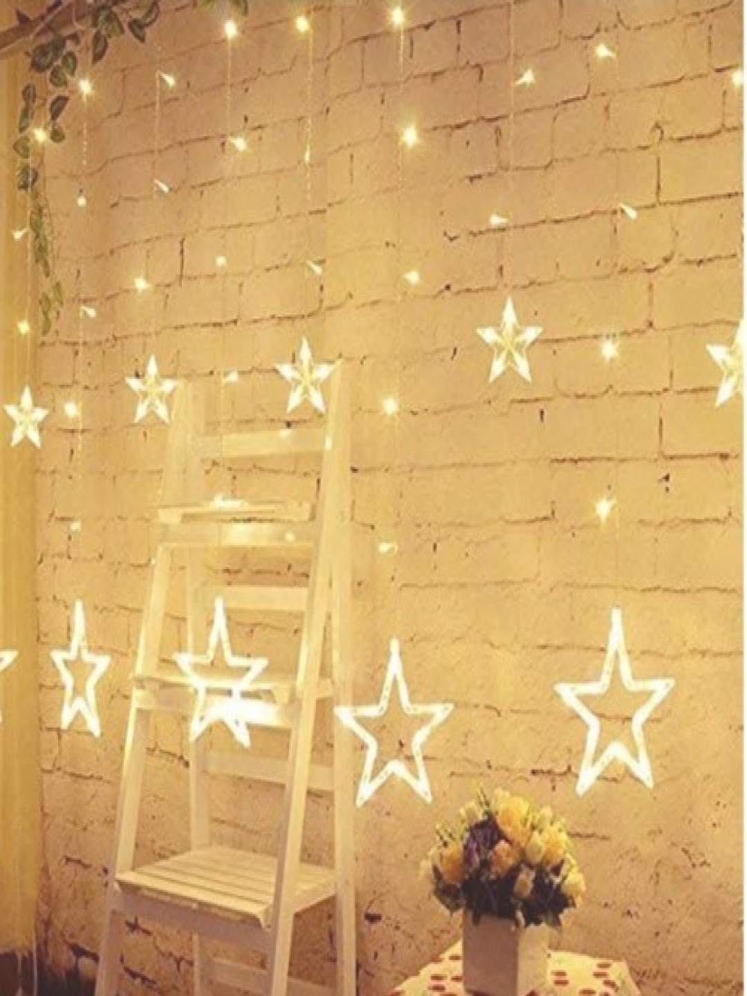 

SPARK WORLD Yellow Star Shaped String Lights