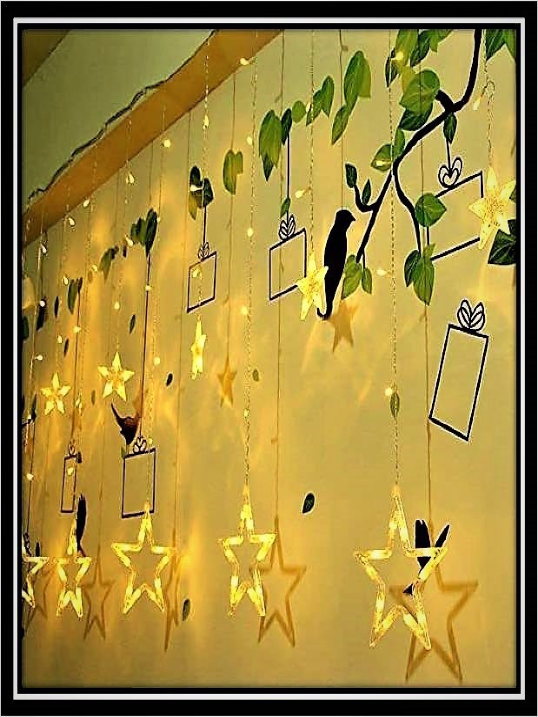 

SPARK WORLD Yellow Star Shaped Bulb String Lights