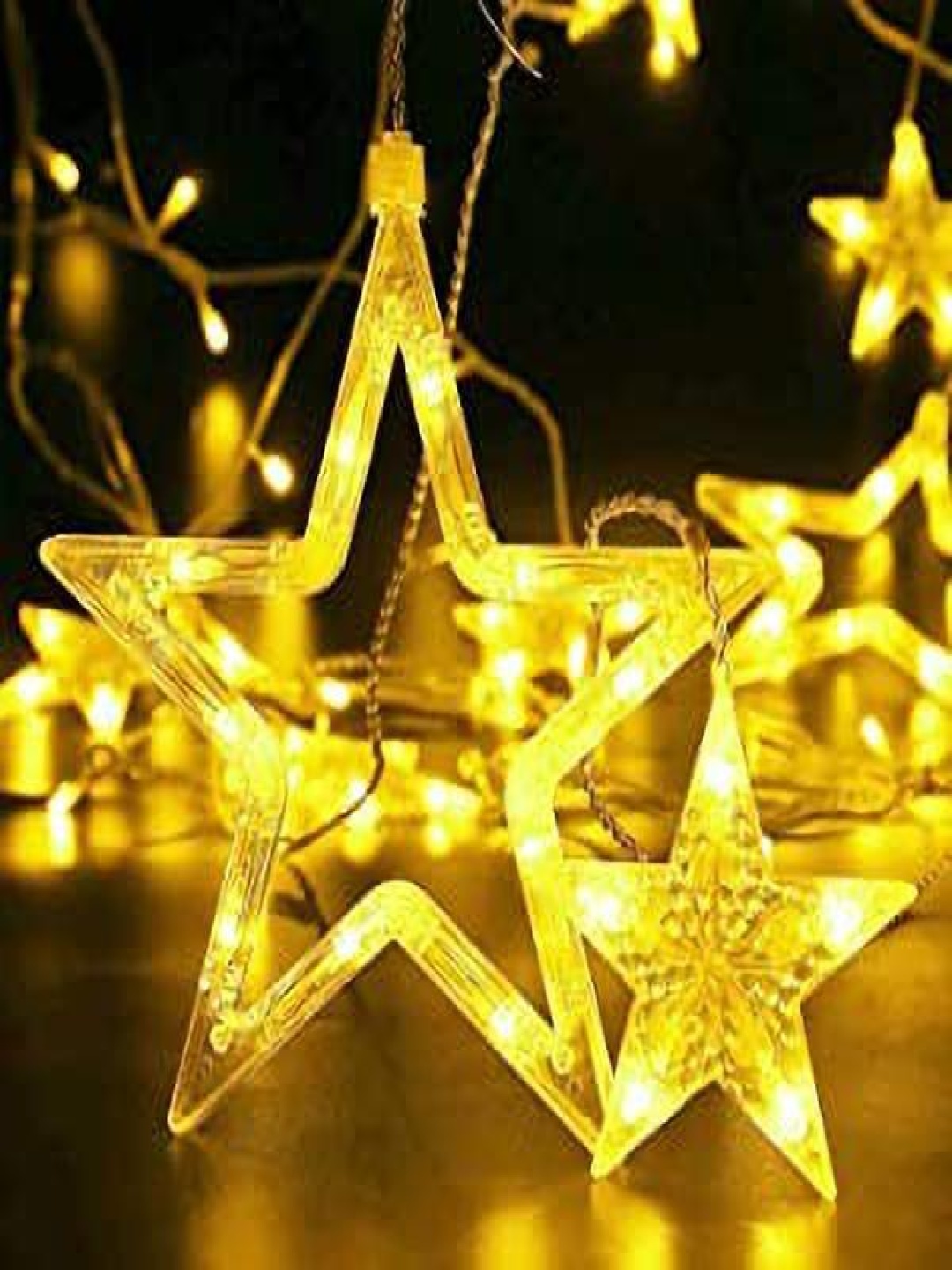 

ENORMITY Yellow Star-Shaped String Lights