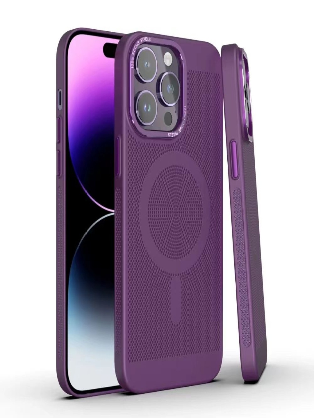 

Luxury Kase Geometric Printed iPhone 11 Pro Max Back Case Mobile Accessories, Violet