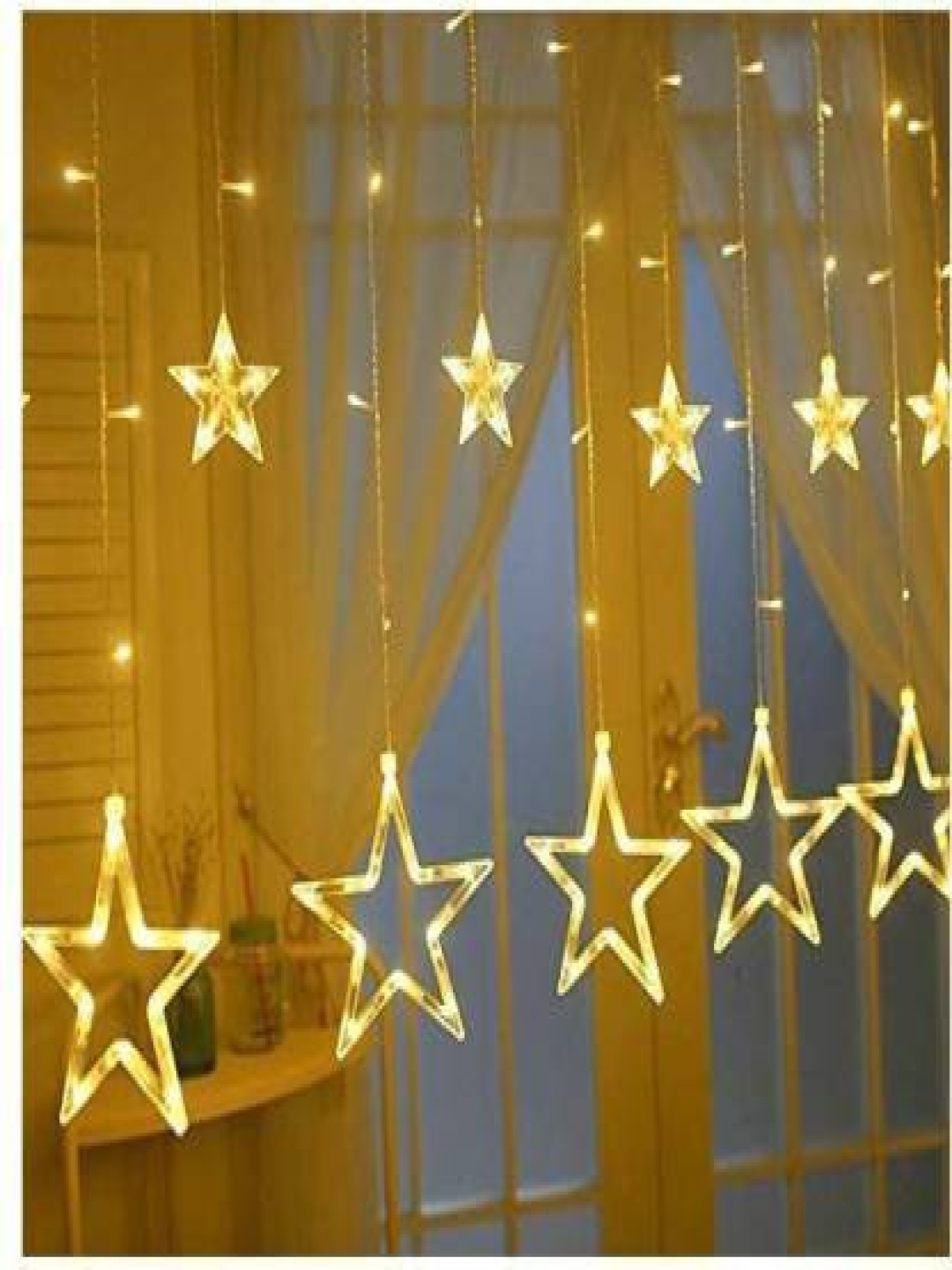 

ENORMITY Yellow Star Shape String Lights