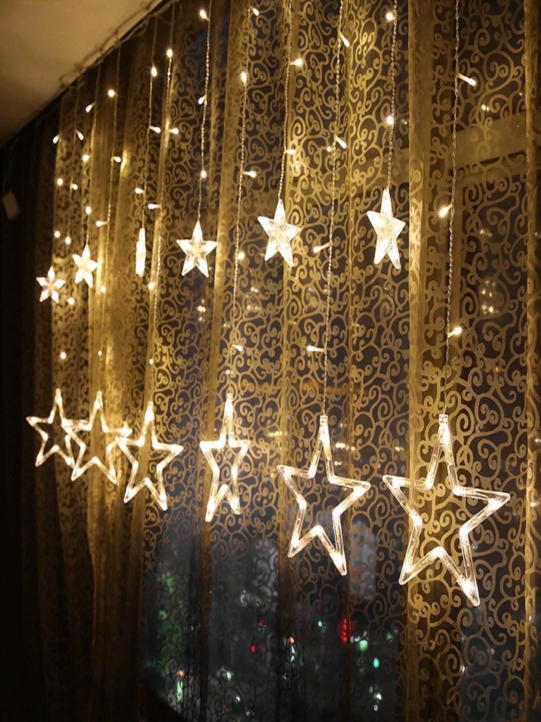 

ENORMITY White Star Shape String Lights