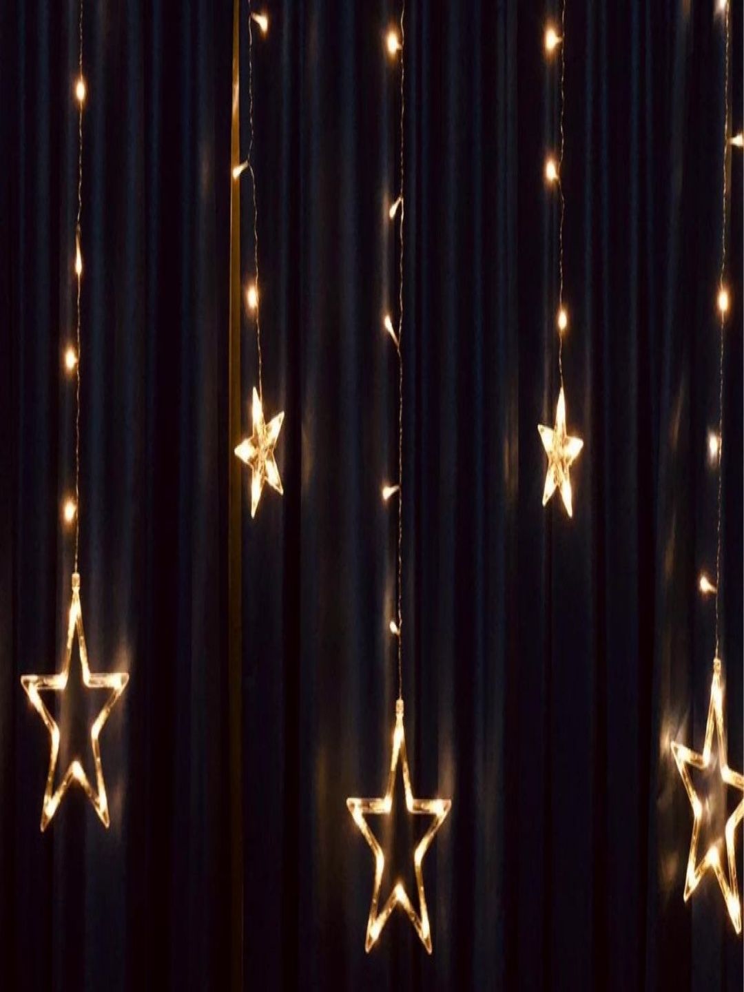 

SPARK WORLD Yellow Star-Shaped String Lights