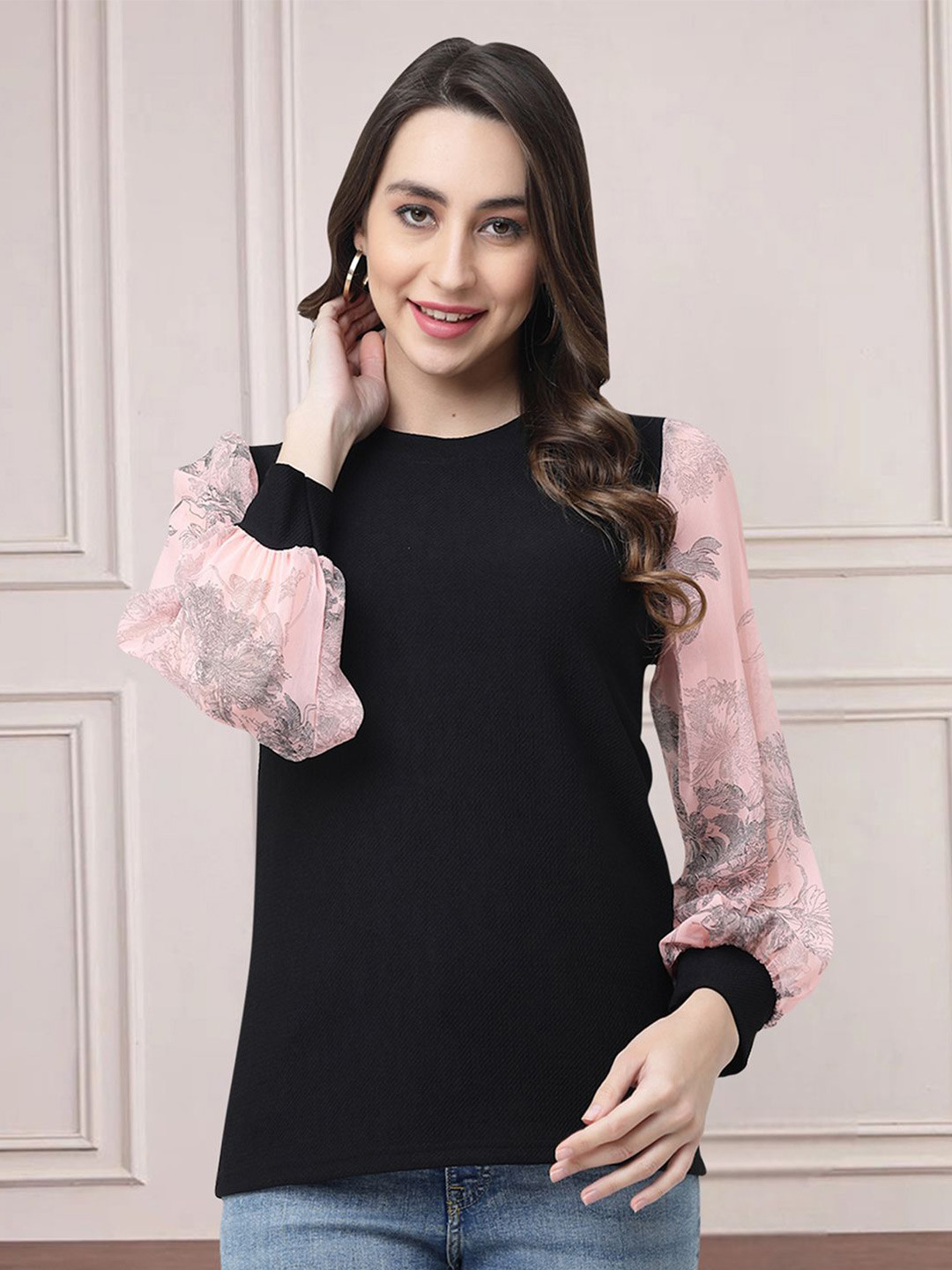 

MISS AYSE Floral Print Top, Multi