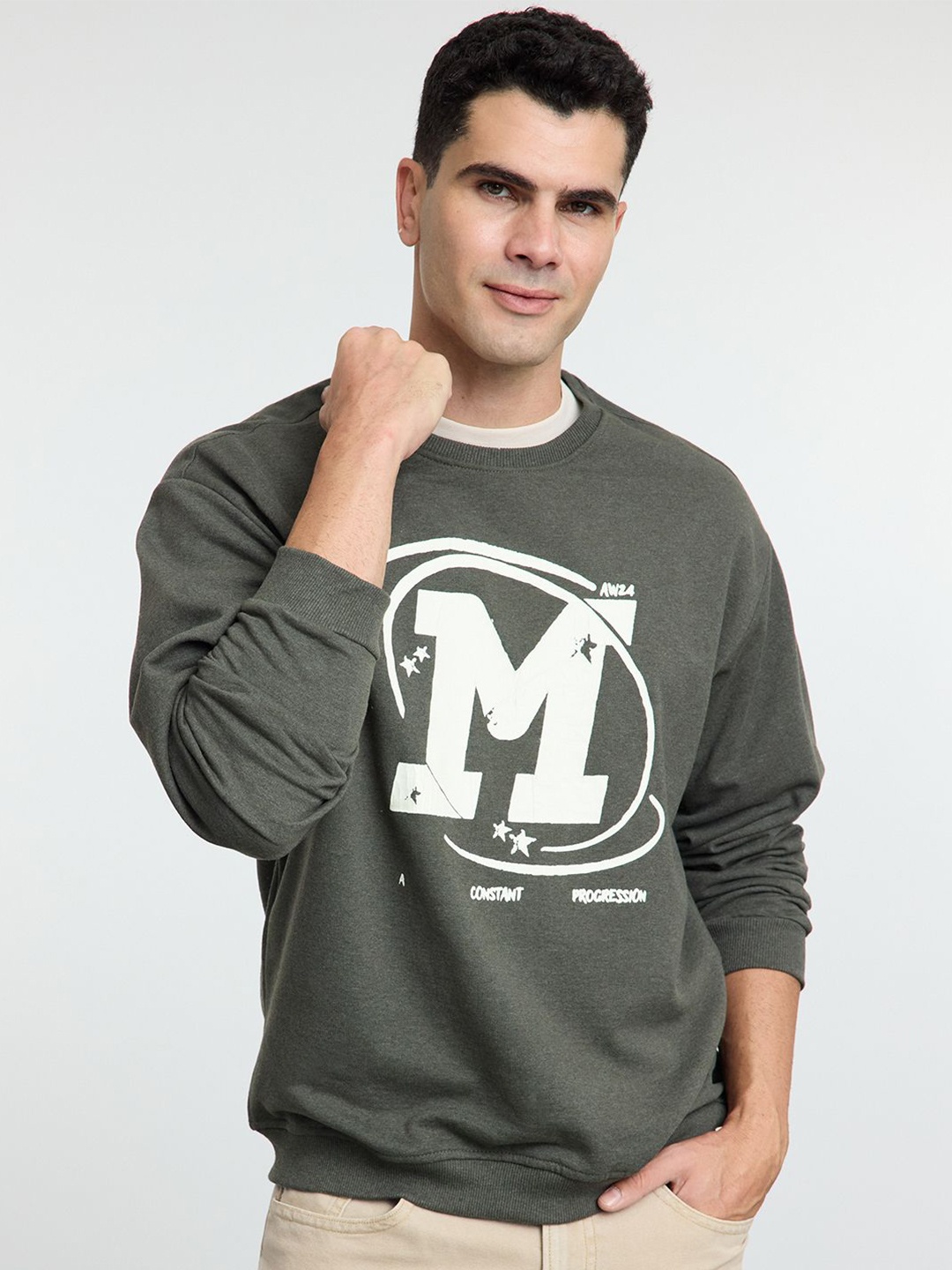 

Trendyol Men Printed Sweatshirt, Na