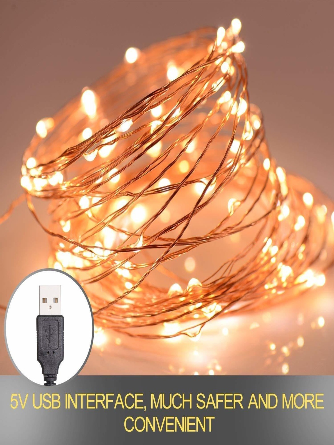

SPARK WORLD Yellow Rice Shaped Bulb String Lights