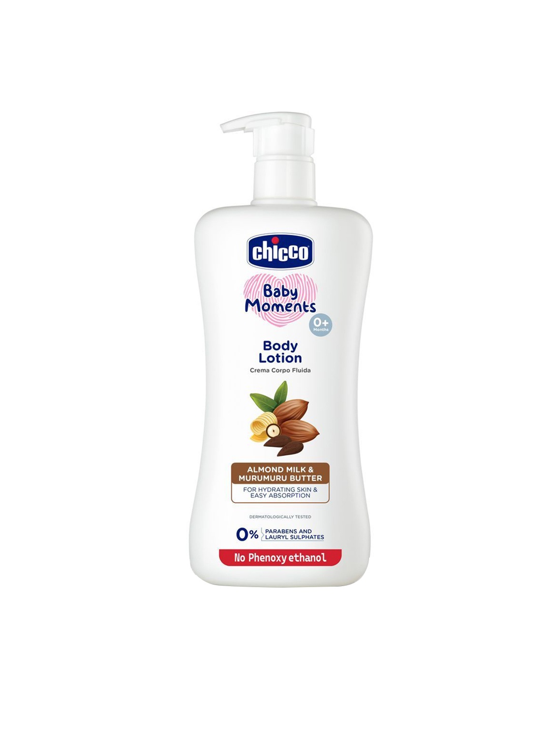 

Chicco Baby Moments Body Lotion For Skin Moisturization With Almond Milk - 650 ml, White