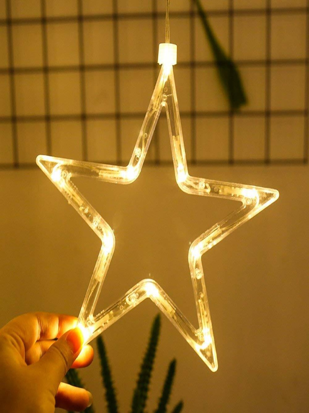 

SPARK WORLD Yellow Star Shaped LED String Lights